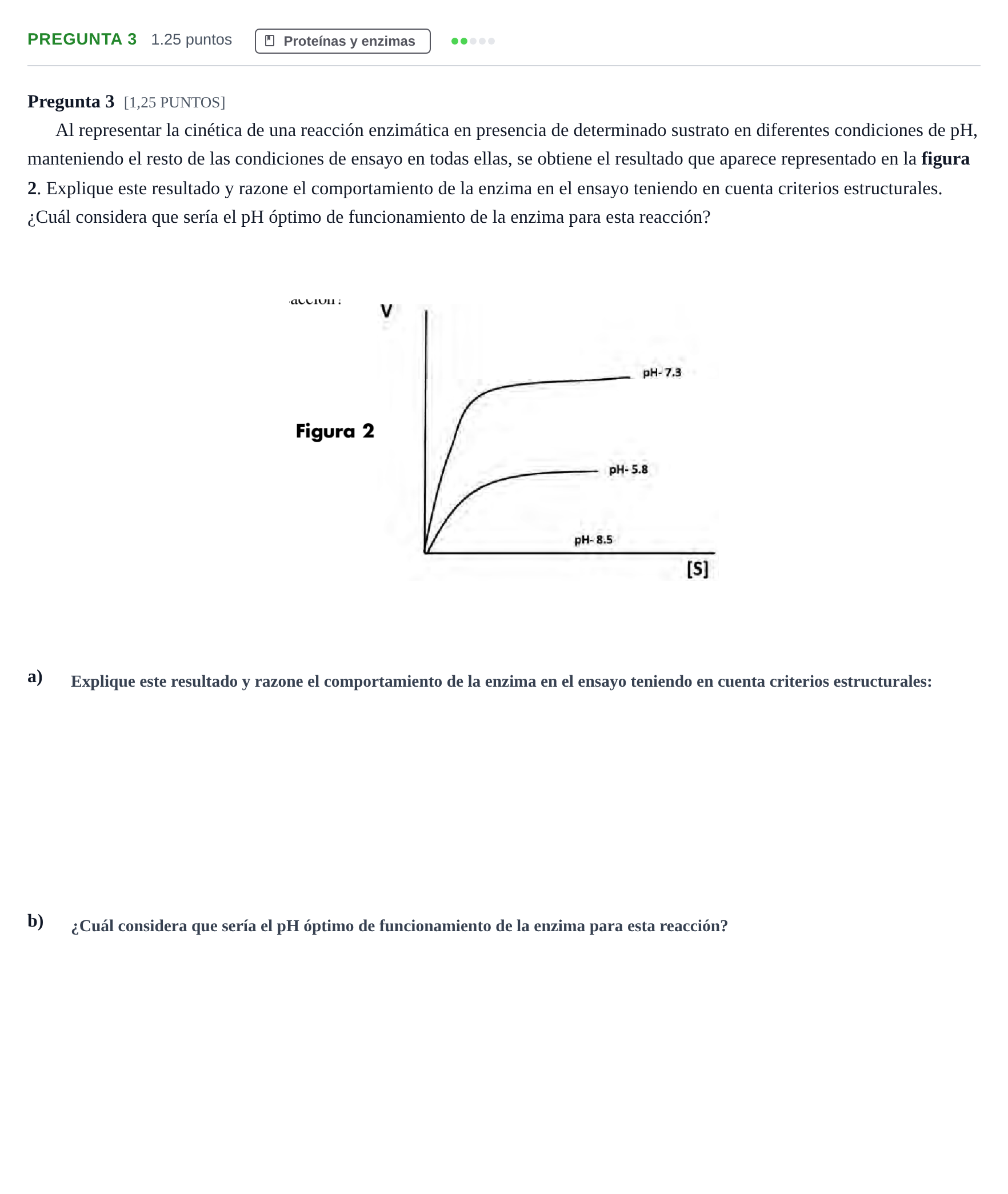 Enunciado: Pregunta 3 · Biología PAU Cantabria Ordinaria 2021