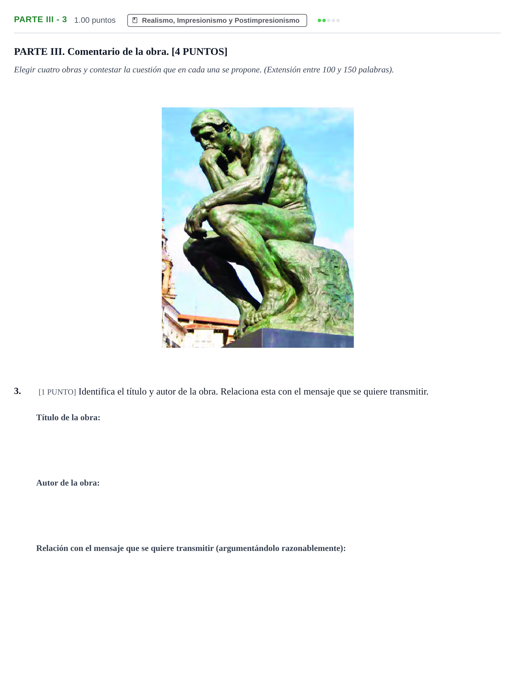 Enunciado: Ejercicio Parte III - 3 · Fundamentos Artísticos PAU Cantabria Extraordinaria 2021