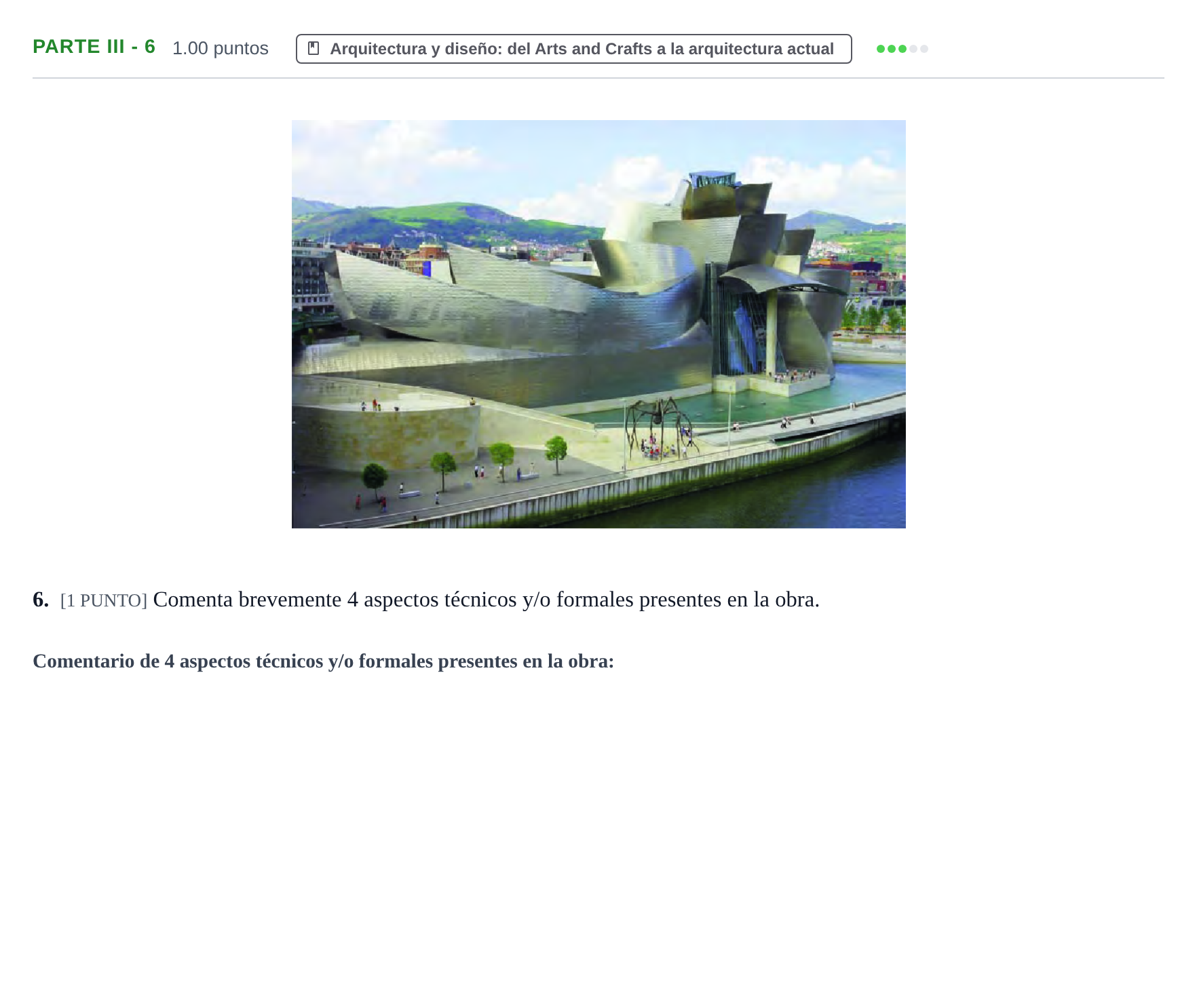 Enunciado: Ejercicio Parte III - 6 · Fundamentos Artísticos PAU Cantabria Extraordinaria 2021