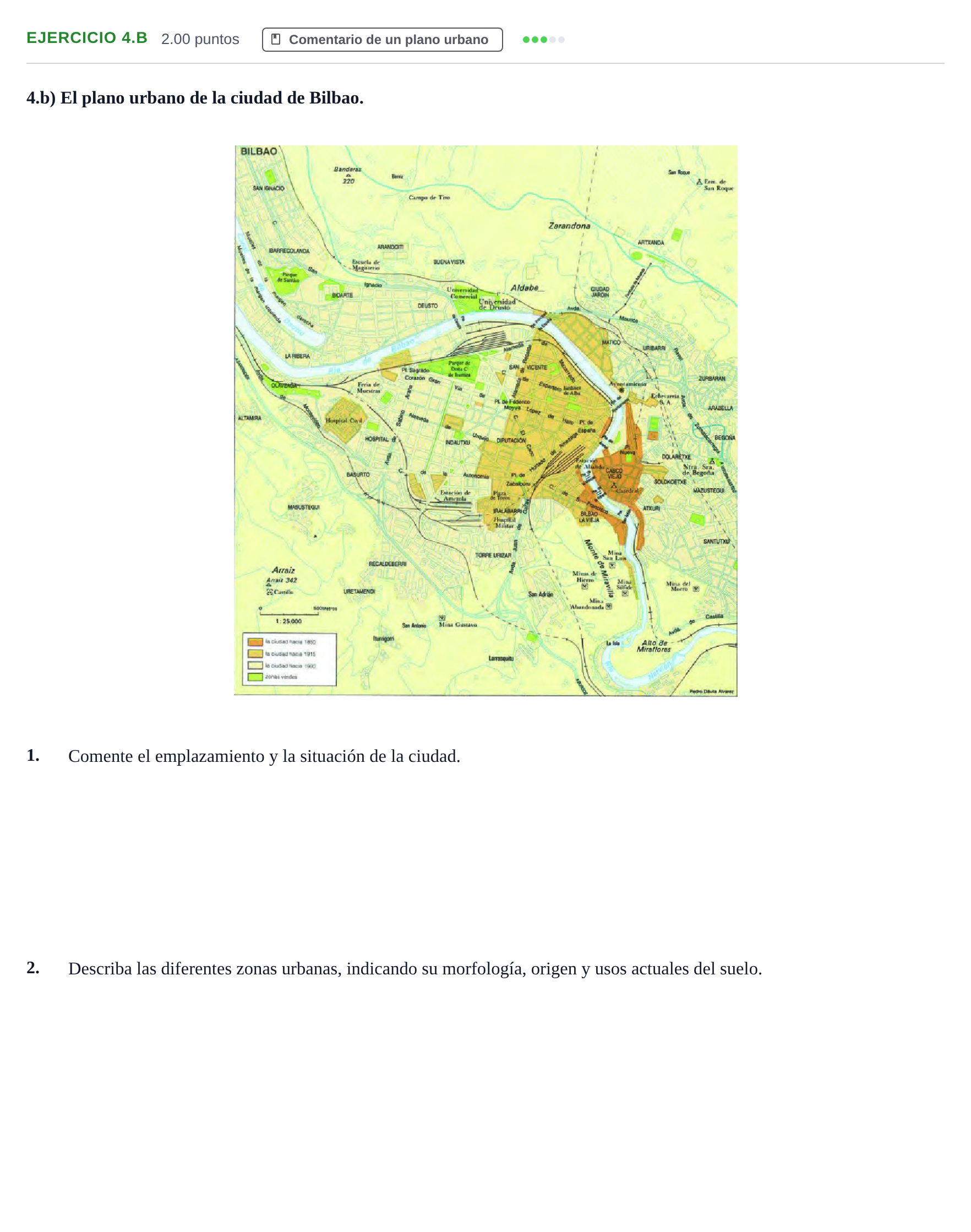 Enunciado: Ejercicio 4.b · Geografía PAU Cantabria Extraordinaria 2021