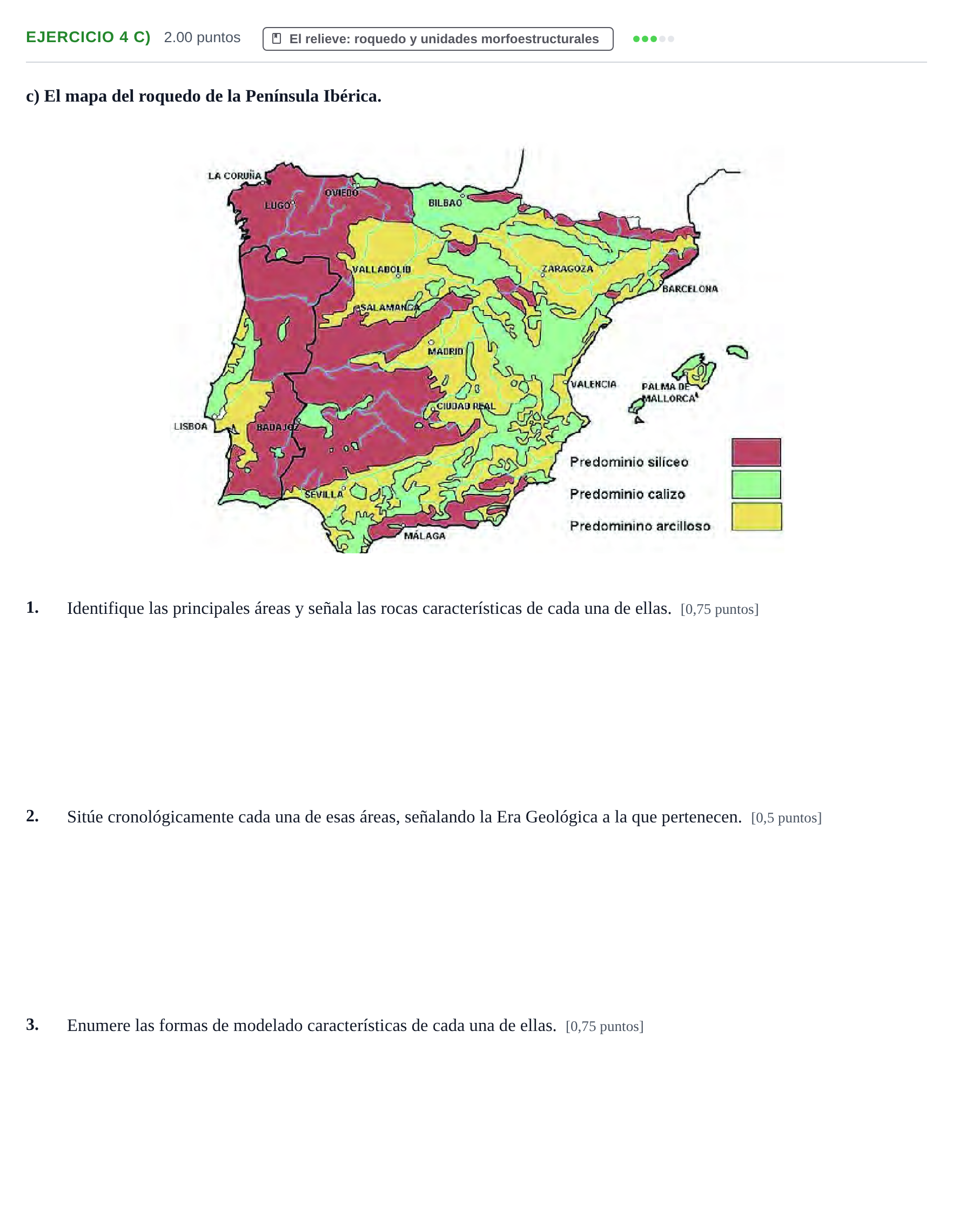 Enunciado: Ejercicio 4 c) · Geografía PAU Cantabria Ordinaria 2021