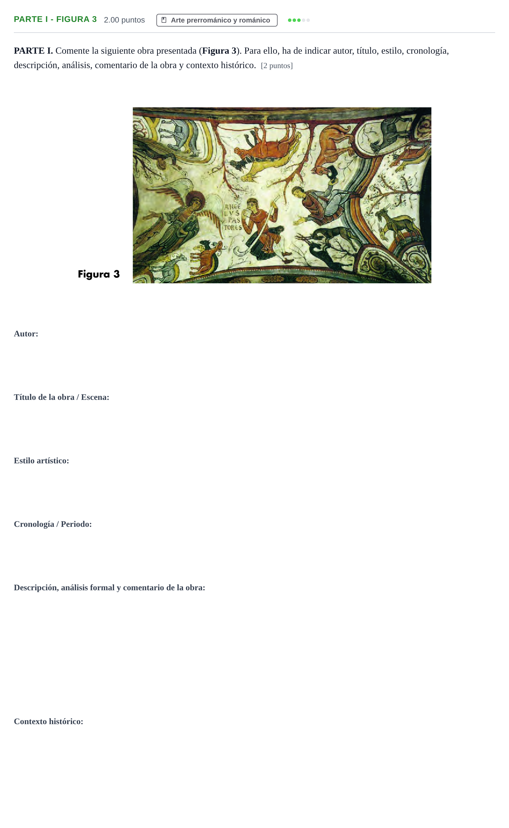 Enunciado: Ejercicio Parte I - Figura 3 · Historia del Arte PAU Cantabria Extraordinaria 2021