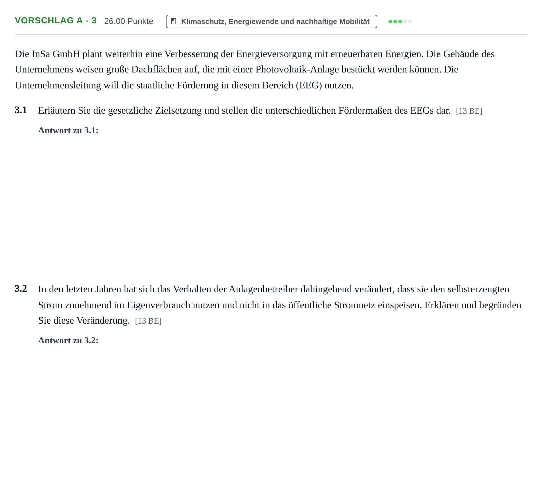 Aufgabenstellung: Aufgabe Vorschlag A - 3 · Abitur Hessen Umweltökonomie GK 2021