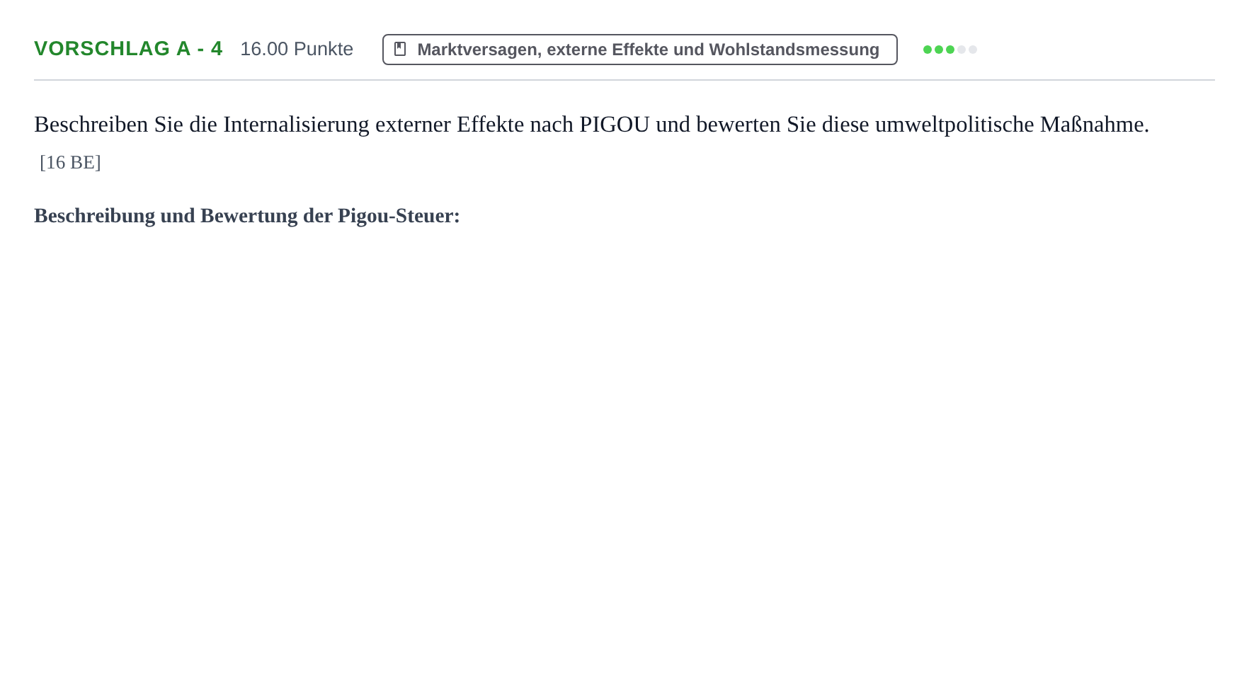 Aufgabenstellung: Aufgabe Vorschlag A - 4 · Abitur Hessen Umweltökonomie GK 2021
