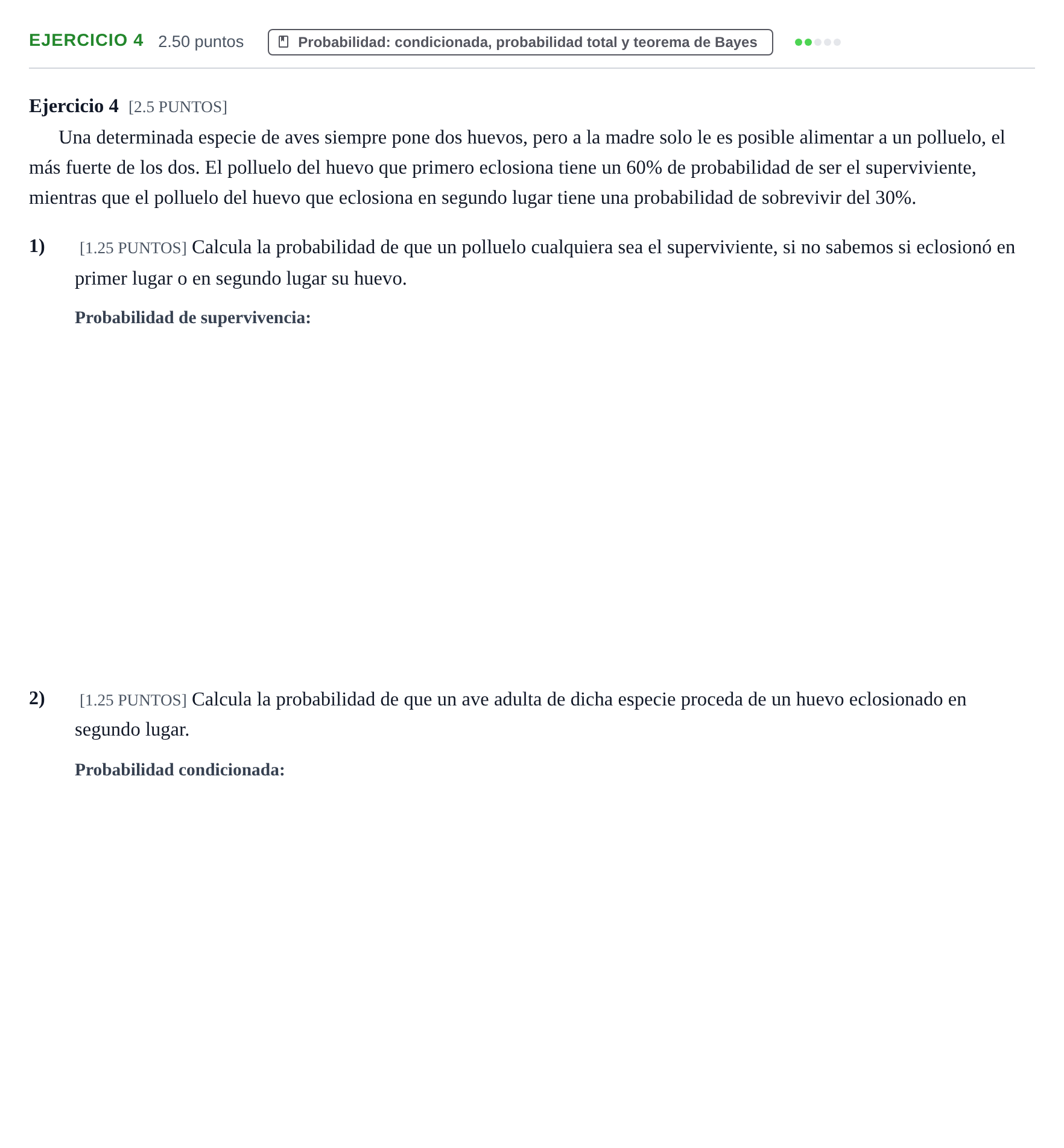 Enunciado: Ejercicio 4 · Matemáticas II PAU Cantabria Extraordinaria 2021