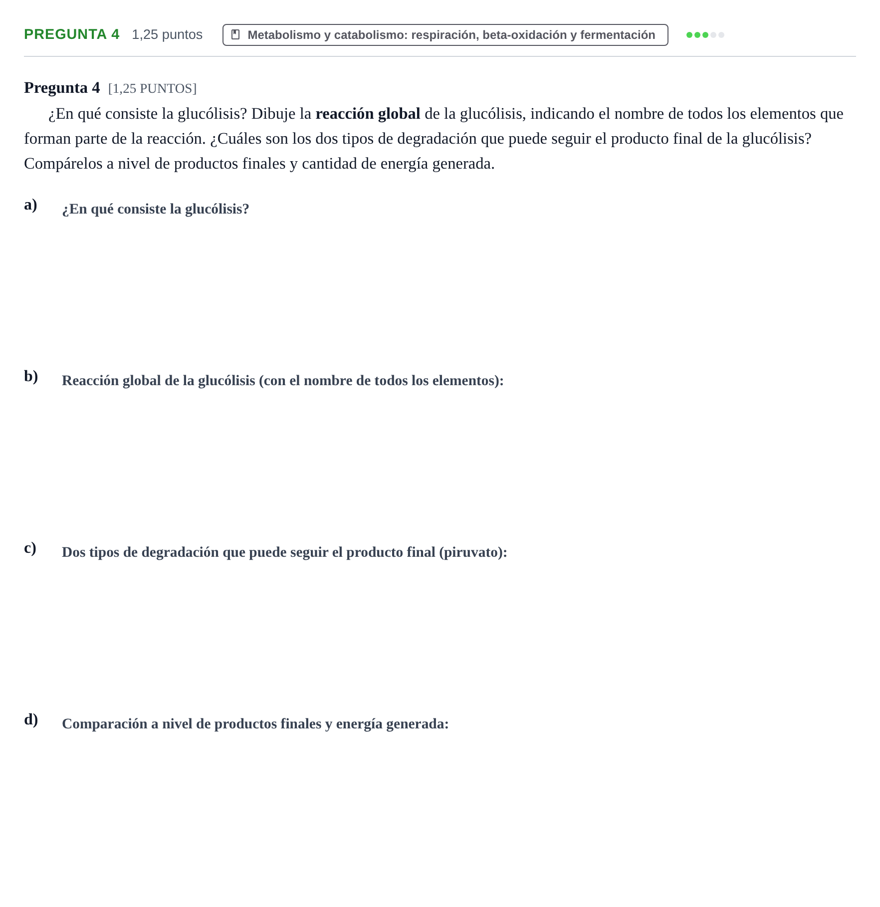 Enunciado: Pregunta 4 · Biología PAU Cantabria Ordinaria 2024