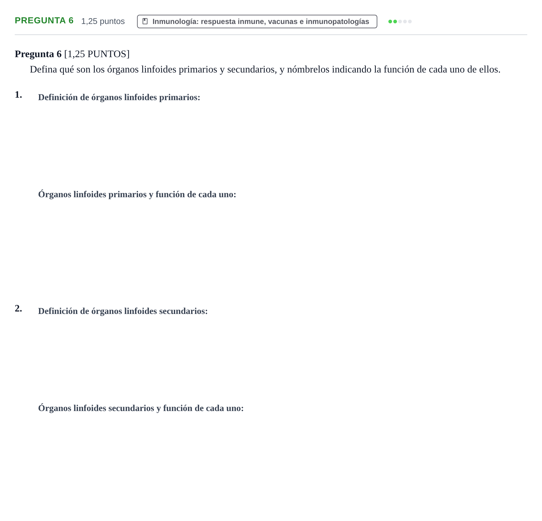 Enunciado: Pregunta 6 · Biología PAU Cantabria Ordinaria 2024