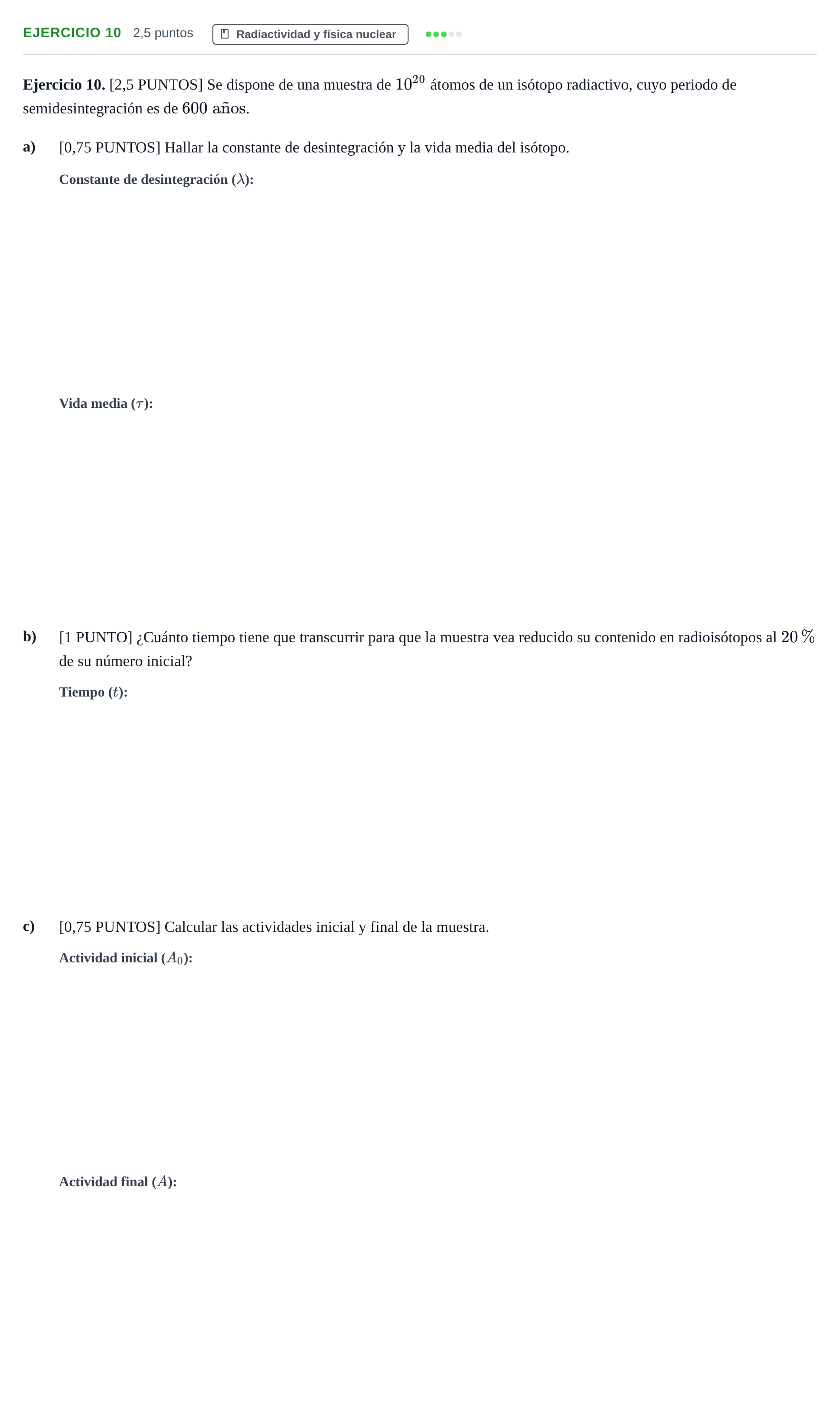 Enunciado: Ejercicio 10 · Física PAU Cantabria Extraordinaria 2024