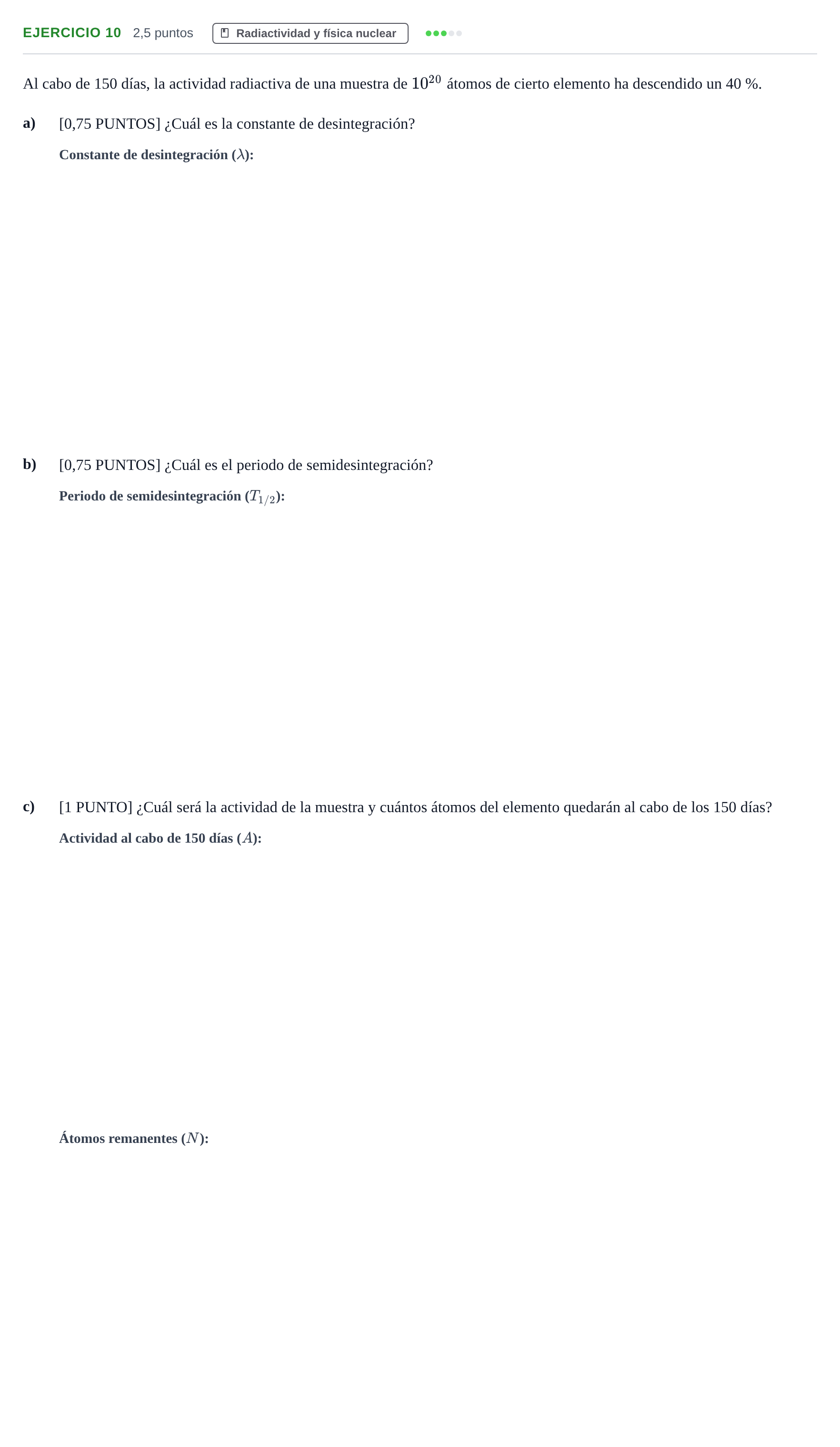 Enunciado: Ejercicio 10 · Física PAU Cantabria Ordinaria 2024