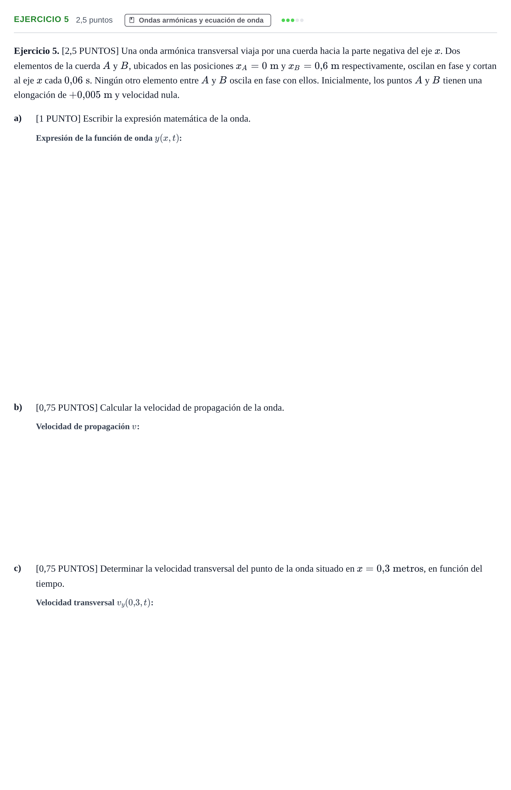Enunciado: Ejercicio 5 · Física PAU Cantabria Ordinaria 2024