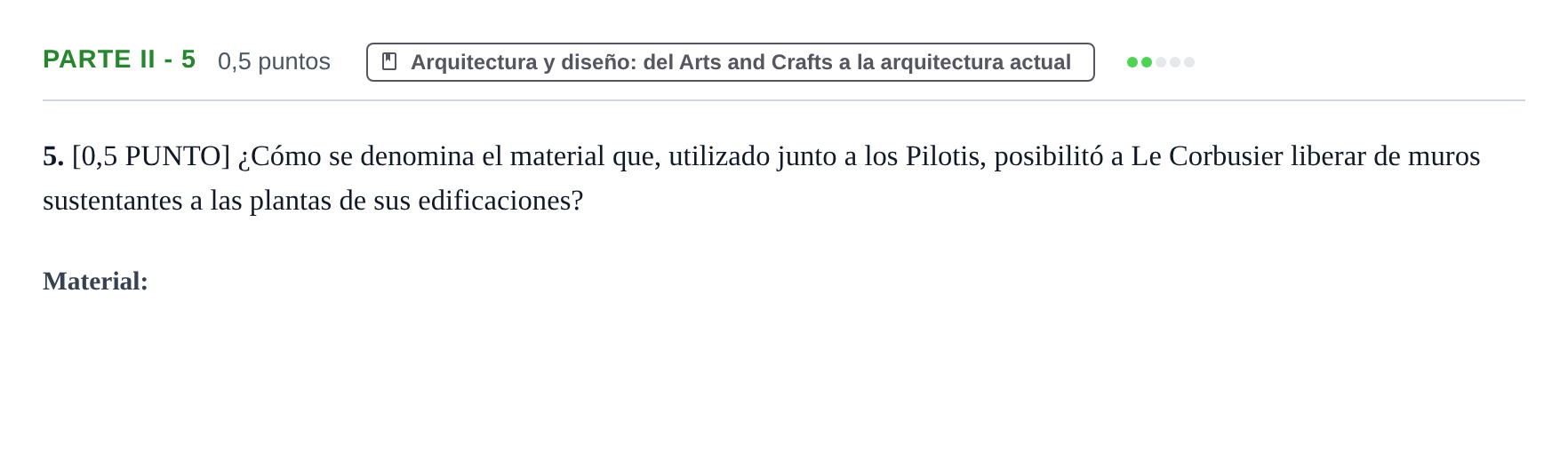Enunciado: Ejercicio Parte II - 5 · Fundamentos Artísticos PAU Cantabria Ordinaria (Fundamentos del Arte II) 2024