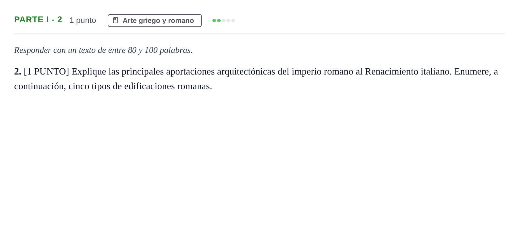 Enunciado: Ejercicio Parte I - 2 · Fundamentos Artísticos PAU Cantabria Extraordinaria 2024