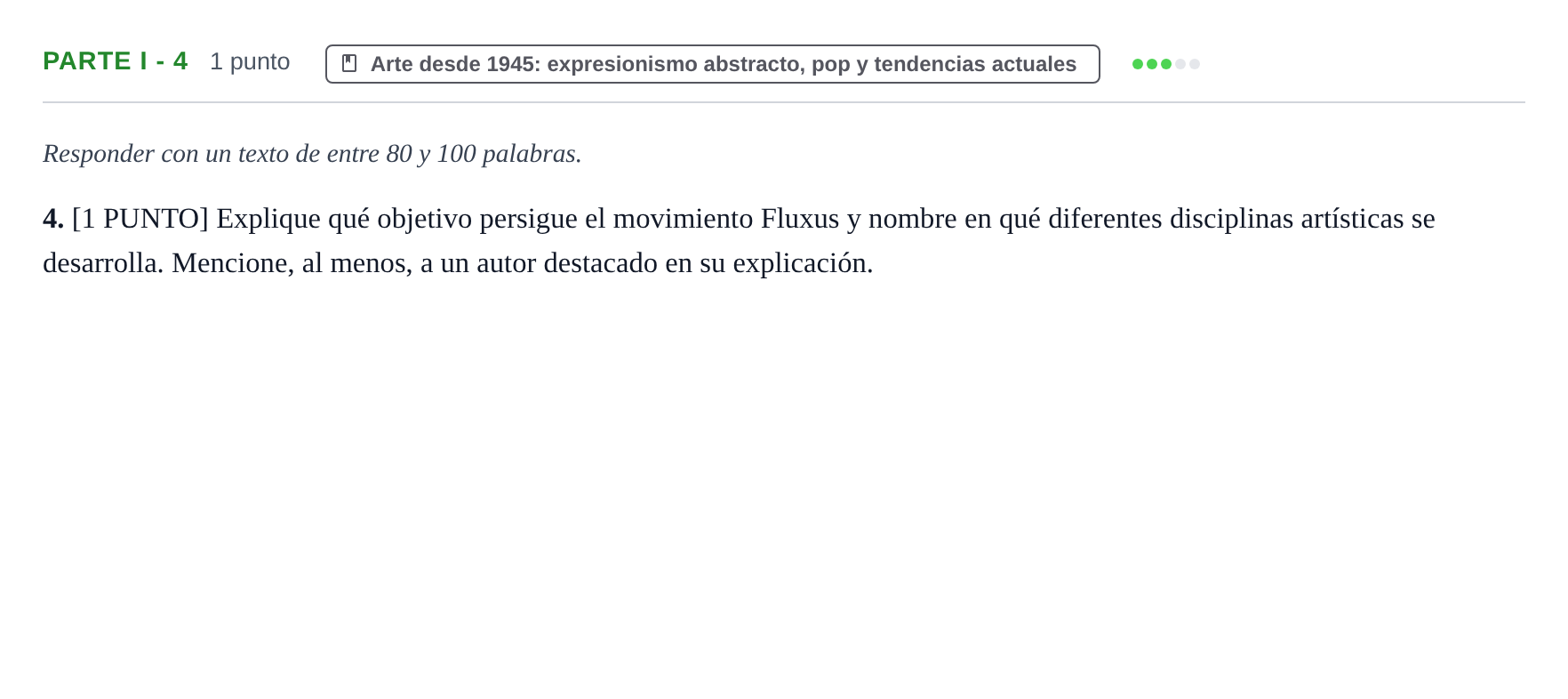 Enunciado: Ejercicio Parte I - 4 · Fundamentos Artísticos PAU Cantabria Extraordinaria 2024
