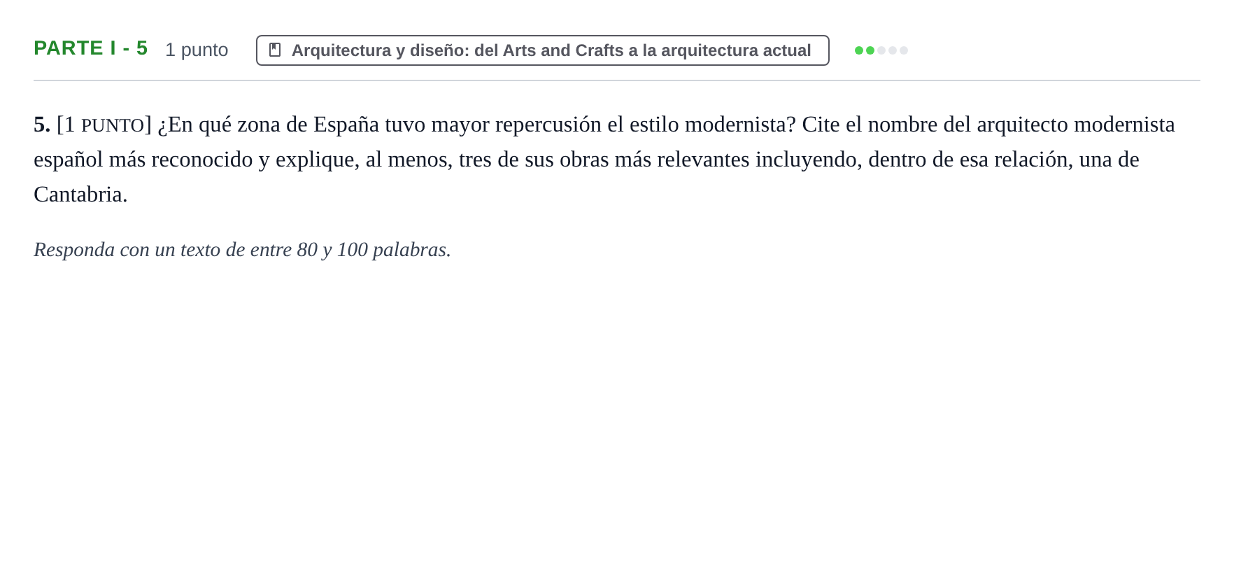 Enunciado: Ejercicio Parte I - 5 · Fundamentos Artísticos PAU Cantabria Extraordinaria 2024