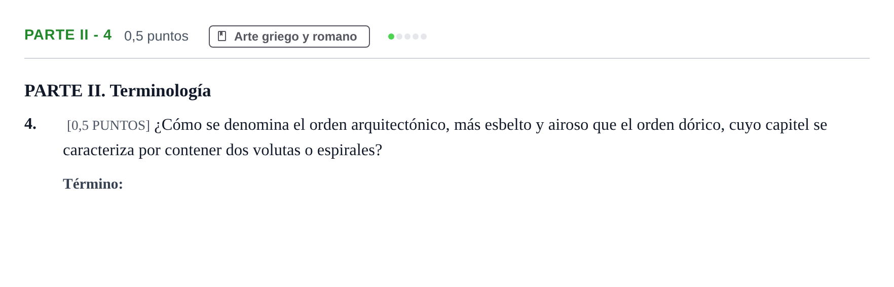 Enunciado: Ejercicio Parte II - 4 · Fundamentos Artísticos PAU Cantabria Extraordinaria 2024