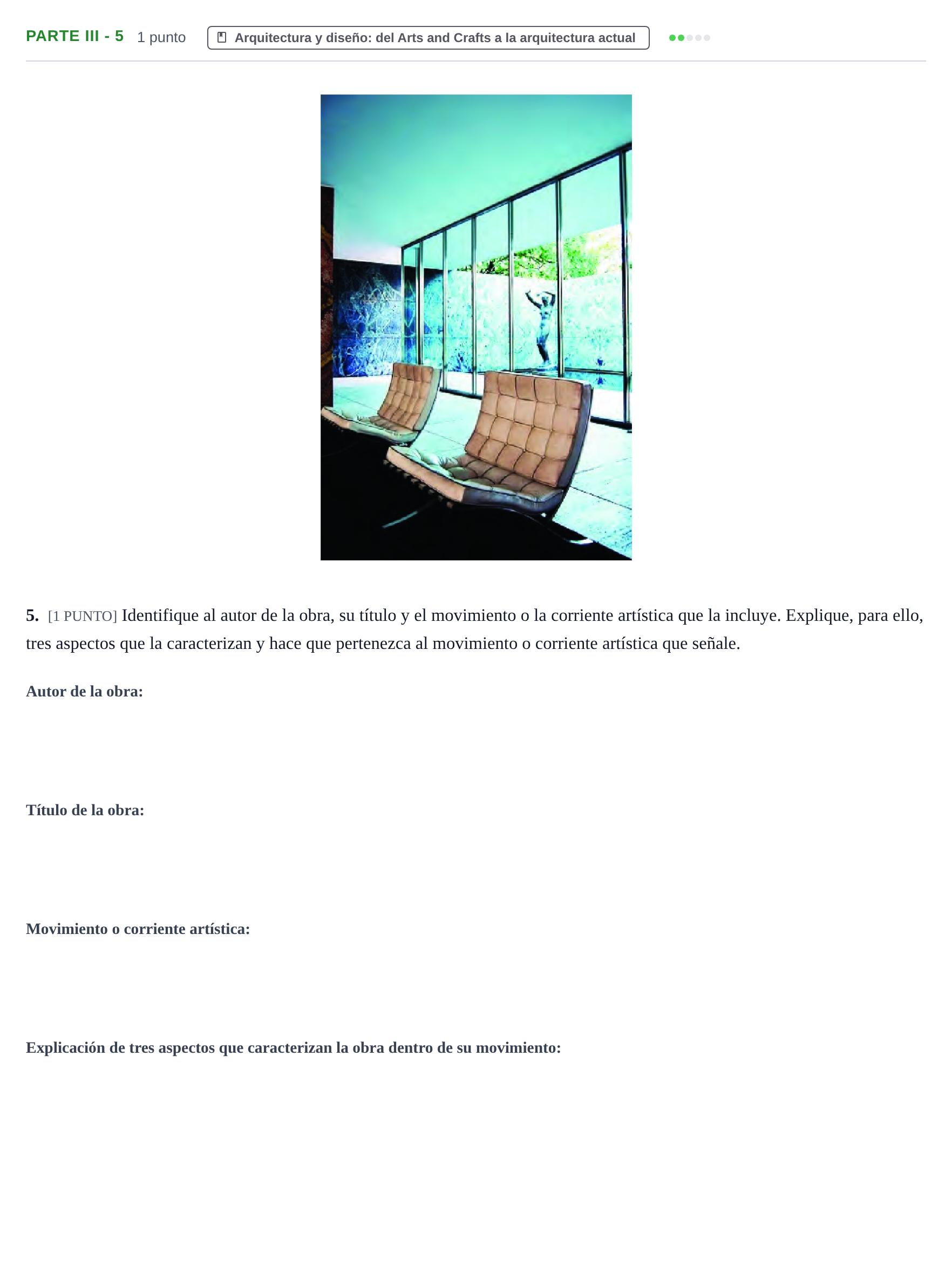 Enunciado: Ejercicio Parte III - 5 · Fundamentos Artísticos PAU Cantabria Extraordinaria 2024