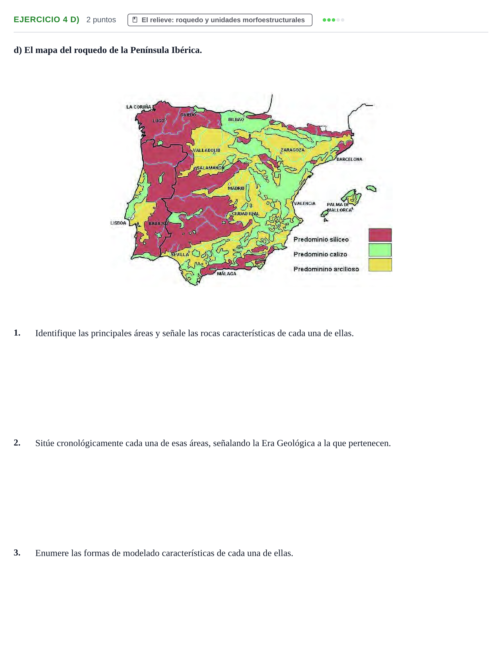 Enunciado: Ejercicio 4 d) · Geografía PAU Cantabria Extraordinaria 2024