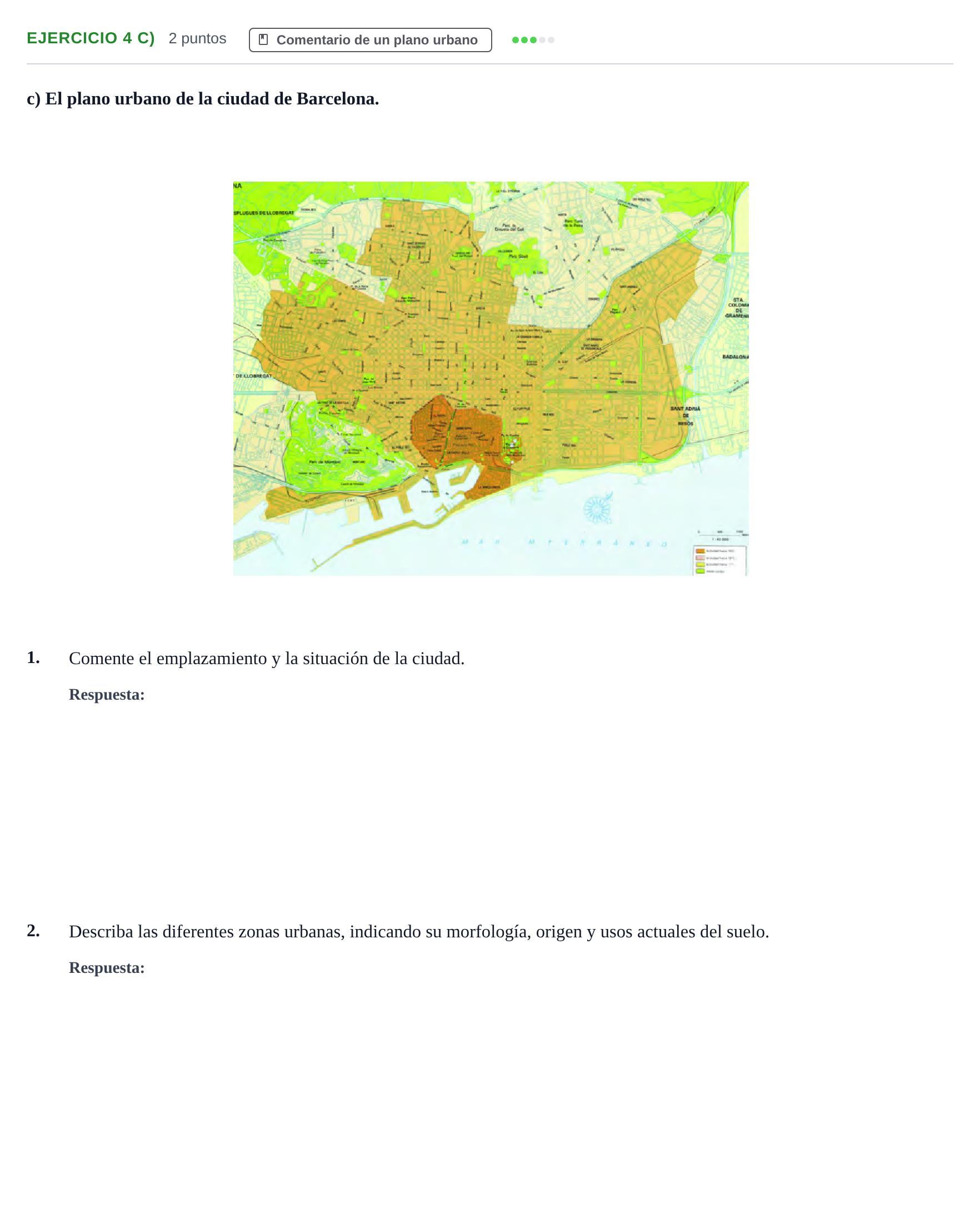 Enunciado: Ejercicio 4 c) · Geografía PAU Cantabria Ordinaria 2024