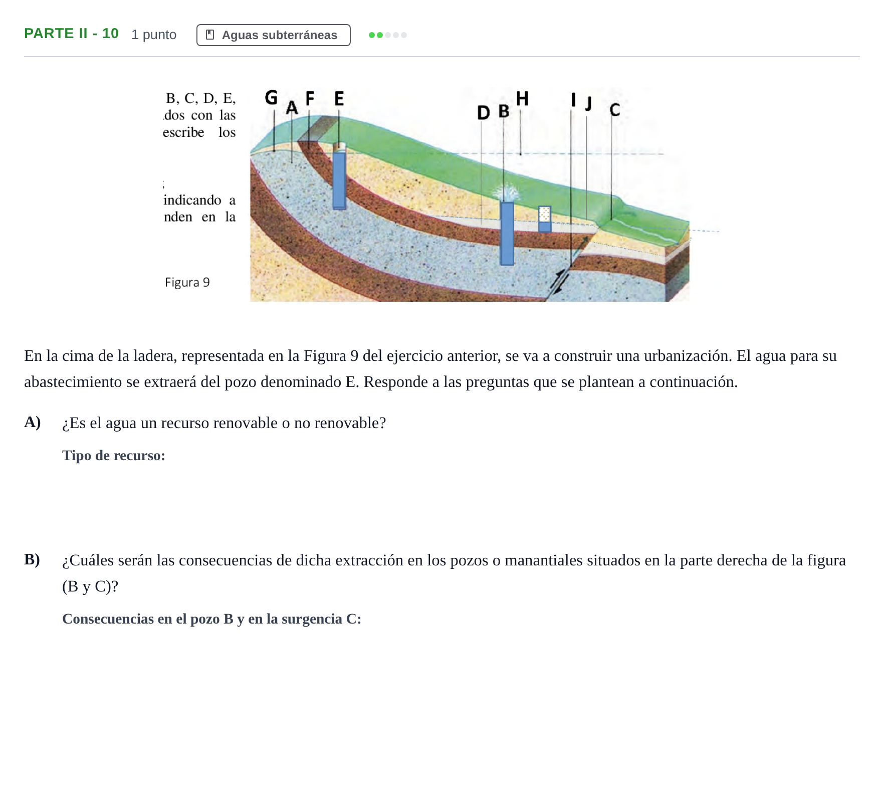 Enunciado: Ejercicio Parte II - 10 · Geología y Ciencias Ambientales PAU Cantabria Extraordinaria 2024