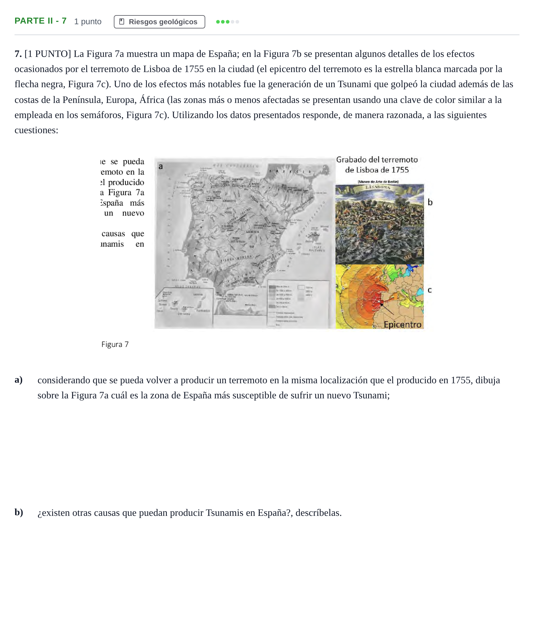 Enunciado: Ejercicio Parte II - 7 · Geología y Ciencias Ambientales PAU Cantabria Extraordinaria 2024