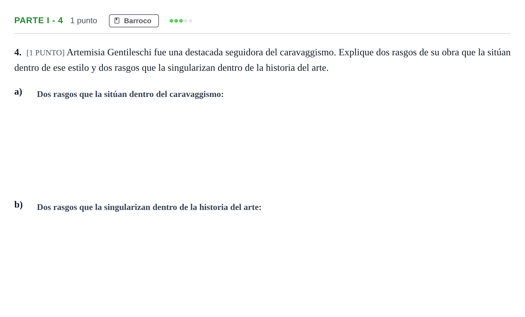 Enunciado: Ejercicio Parte I - 4 · Fundamentos Artísticos PAU Cantabria Ordinaria 2024