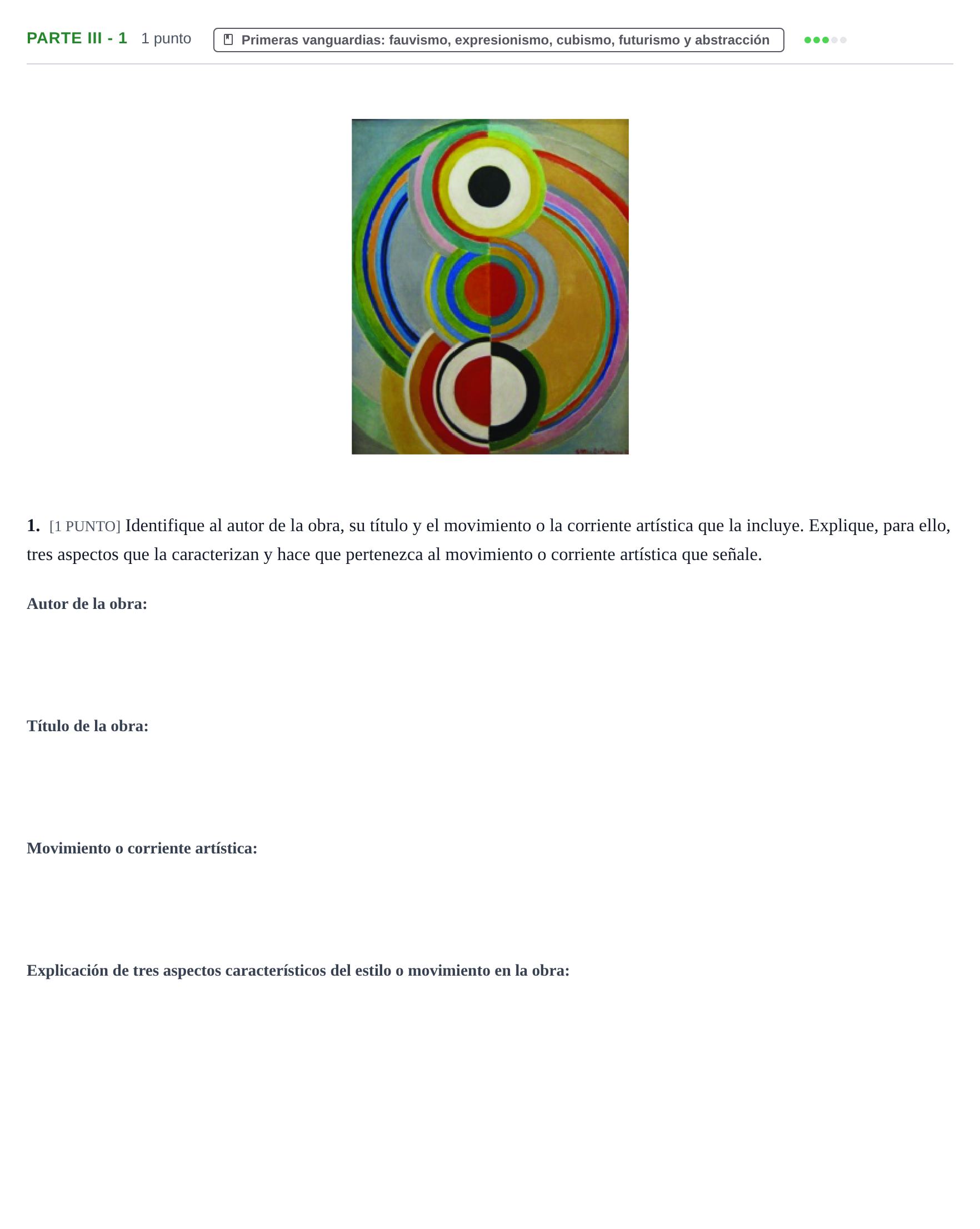 Enunciado: Ejercicio Parte III - 1 · Fundamentos Artísticos PAU Cantabria Ordinaria 2024