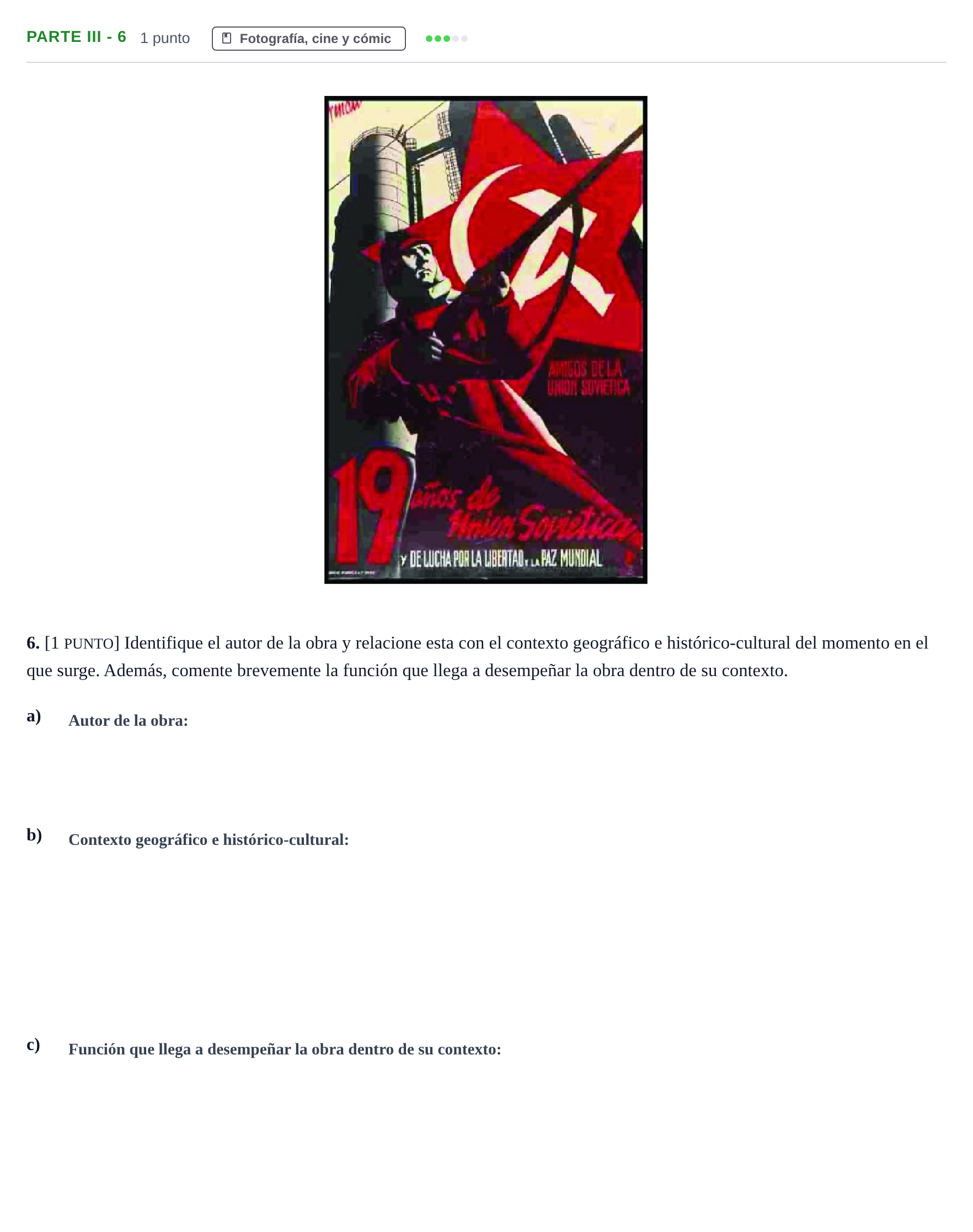 Enunciado: Ejercicio Parte III - 6 · Fundamentos Artísticos PAU Cantabria Ordinaria 2024