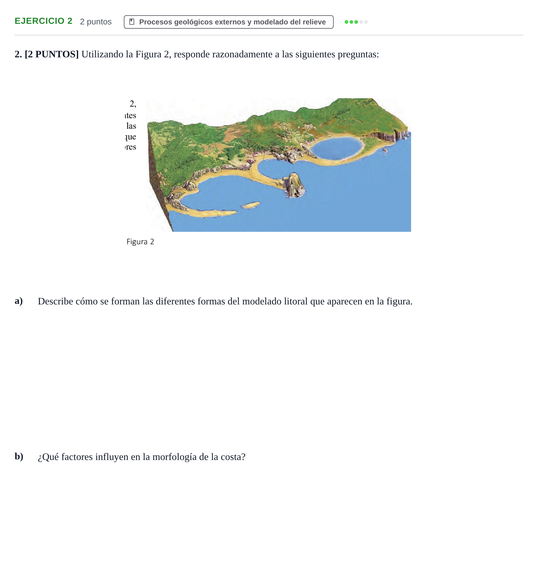 Enunciado: Problema 2 · Geología y Ciencias Ambientales PAU Cantabria Ordinaria 2024