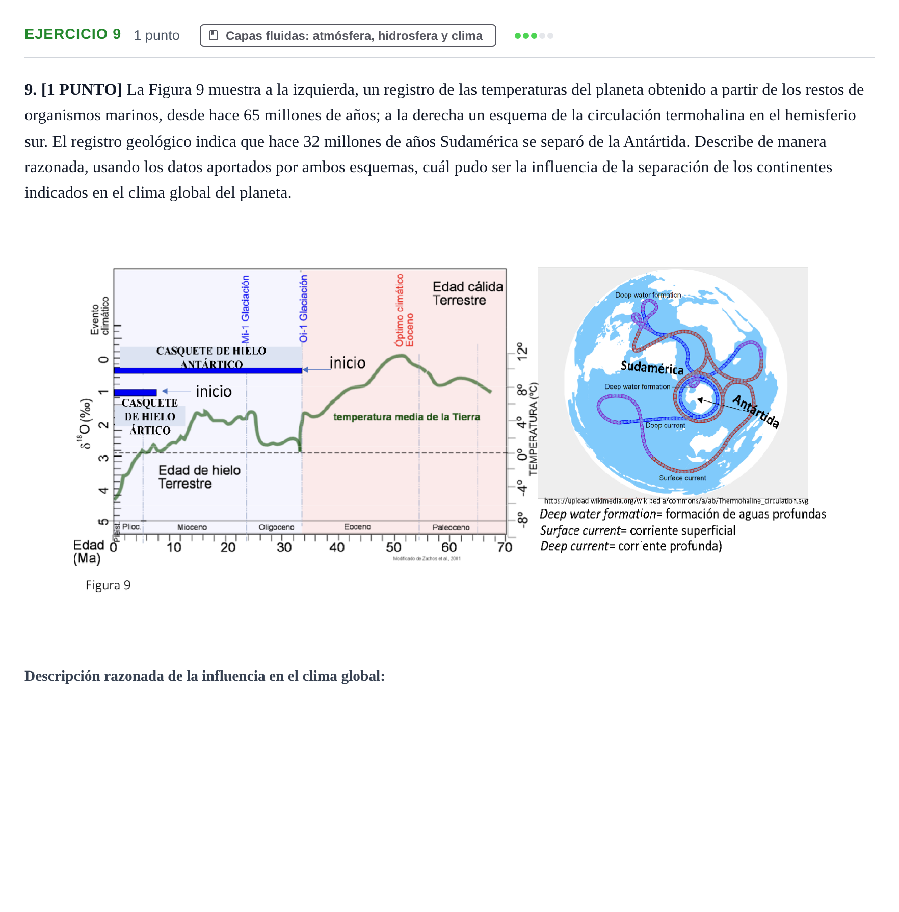 Enunciado: Problema 9 · Geología y Ciencias Ambientales PAU Cantabria Ordinaria 2024