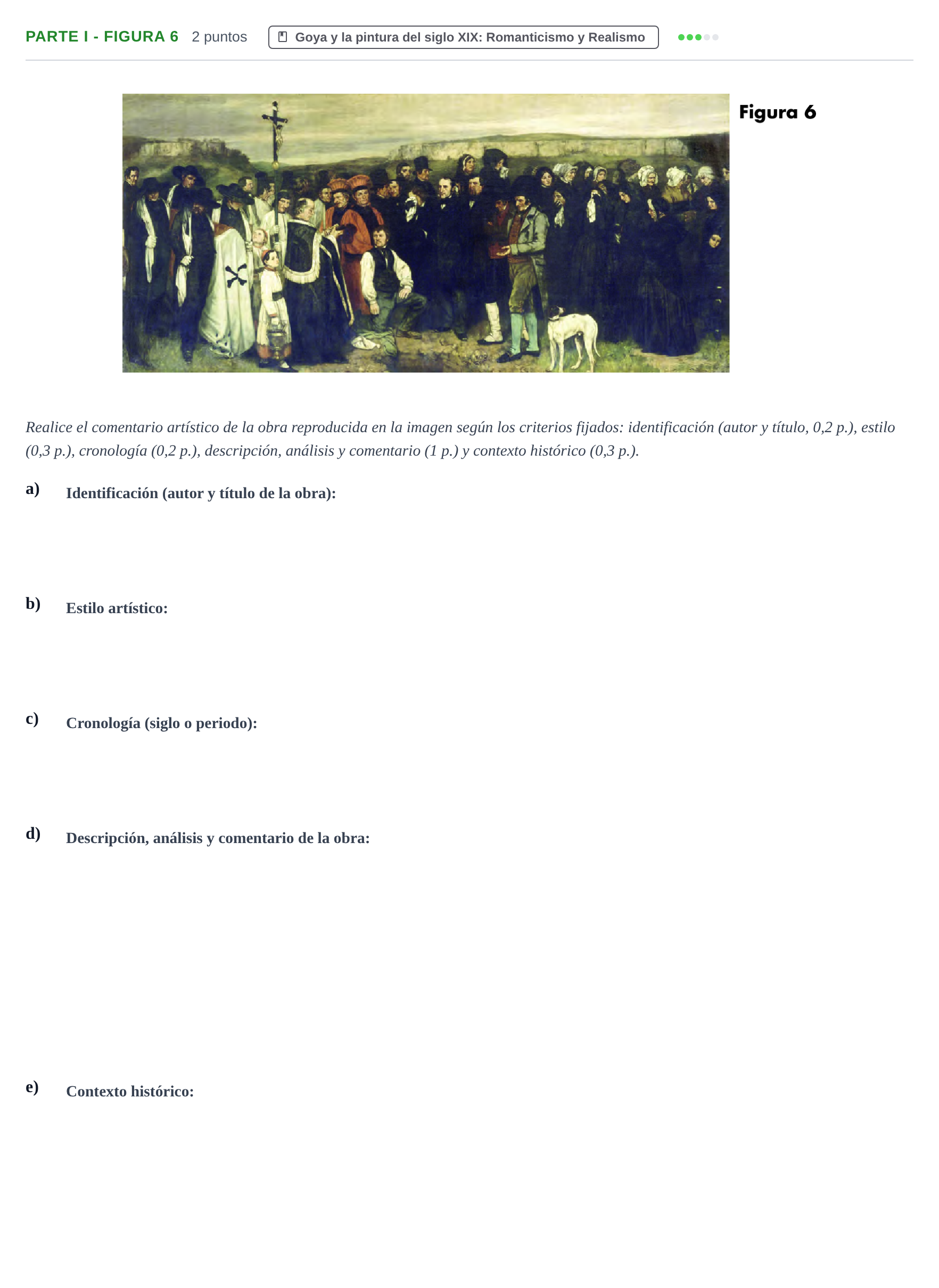 Enunciado: Ejercicio Parte I - Figura 6 · Historia del Arte PAU Cantabria Extraordinaria 2024