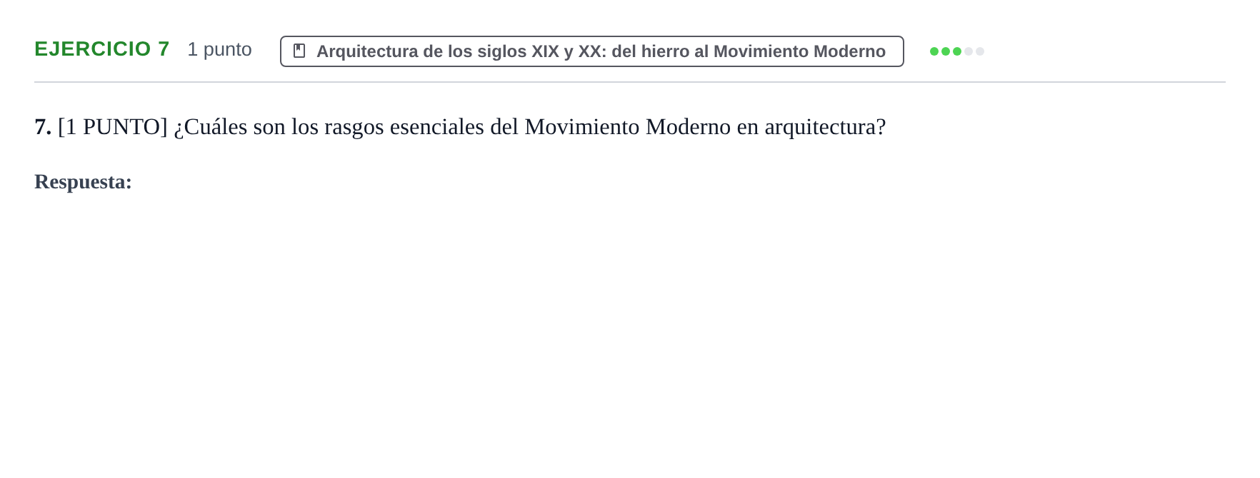 Enunciado: Problema 7 · Historia del Arte PAU Cantabria Ordinaria 2024
