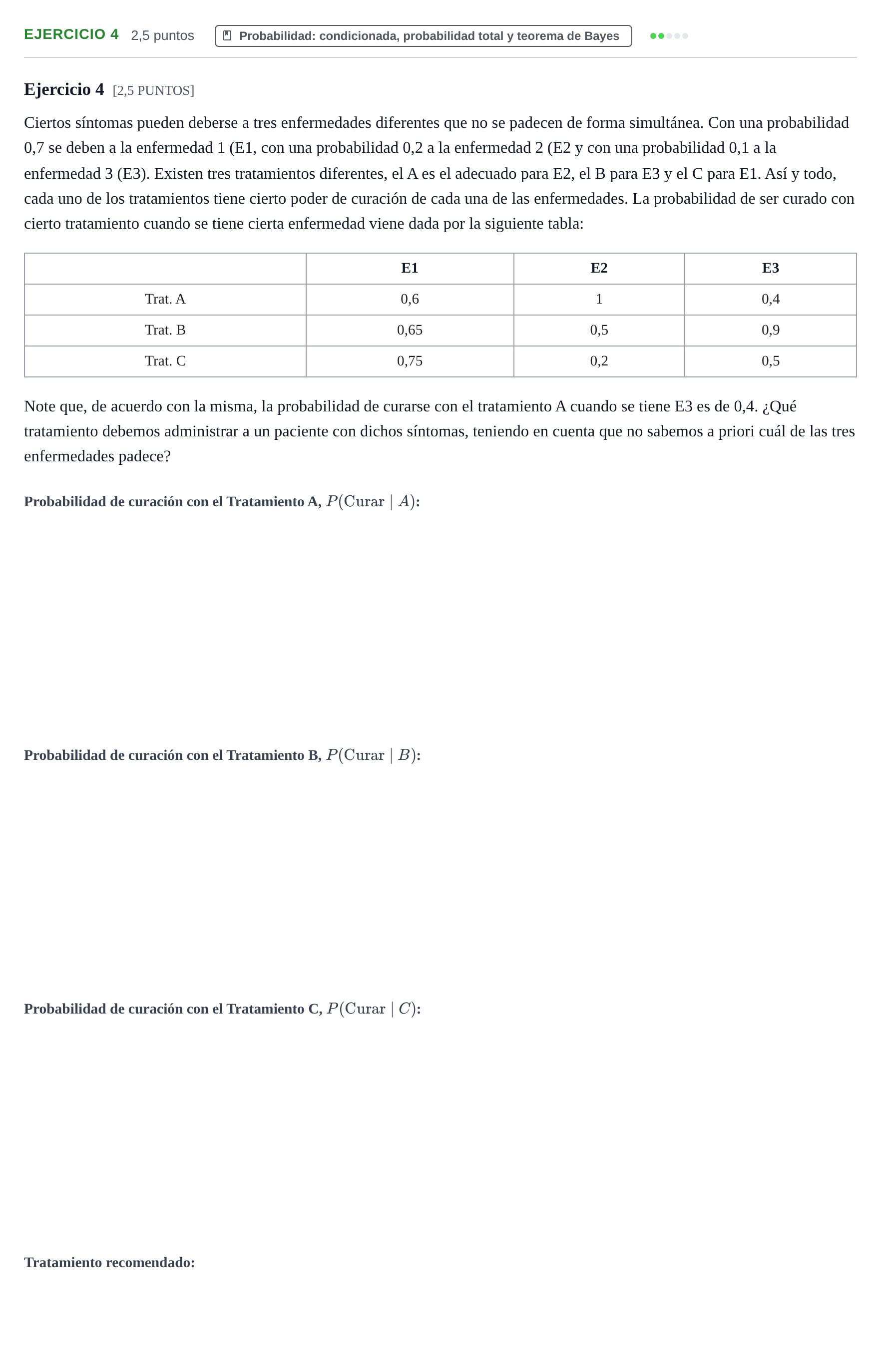 Enunciado: Ejercicio 4 · Matemáticas II PAU Cantabria Ordinaria 2024