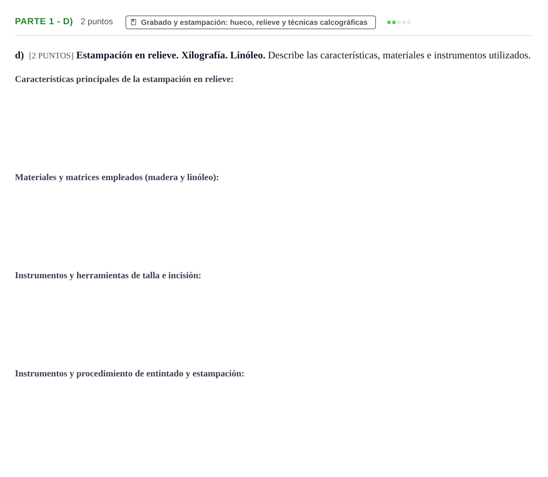 Enunciado: Ejercicio Parte 1 - d) · Técnicas de Expresión Gráfico-Plástica PAU Cantabria Extraordinaria 2024