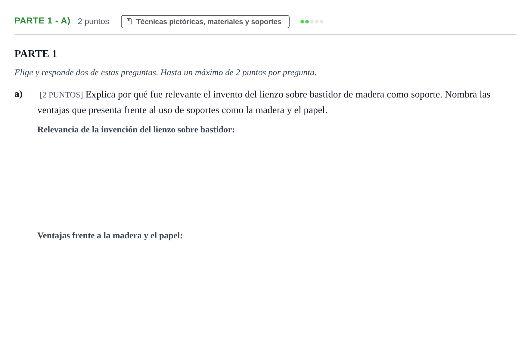Enunciado: Ejercicio Parte 1 - a) · Técnicas de Expresión Gráfico-Plástica PAU Cantabria Ordinaria 2024