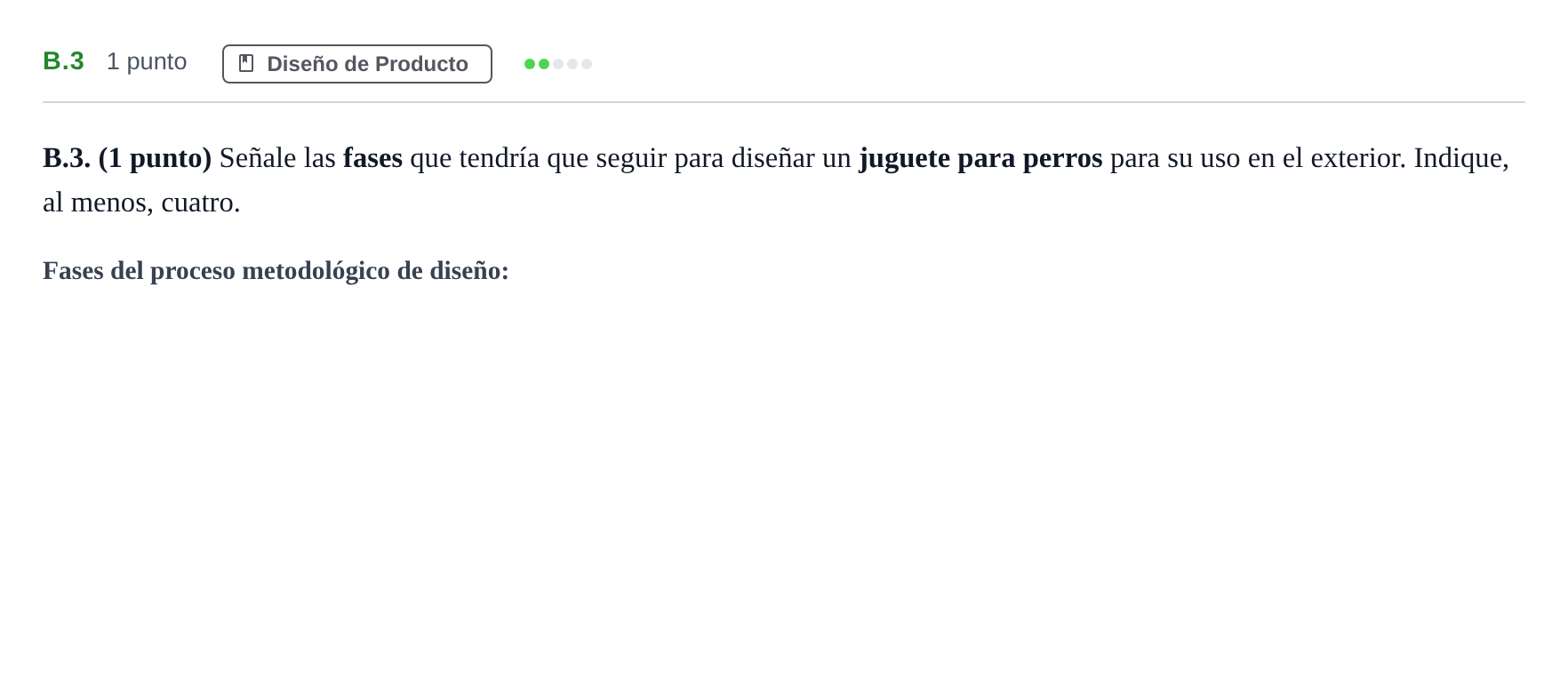 Enunciado: Ejercicio B.3 · Diseño PAU Madrid Modelo 2020