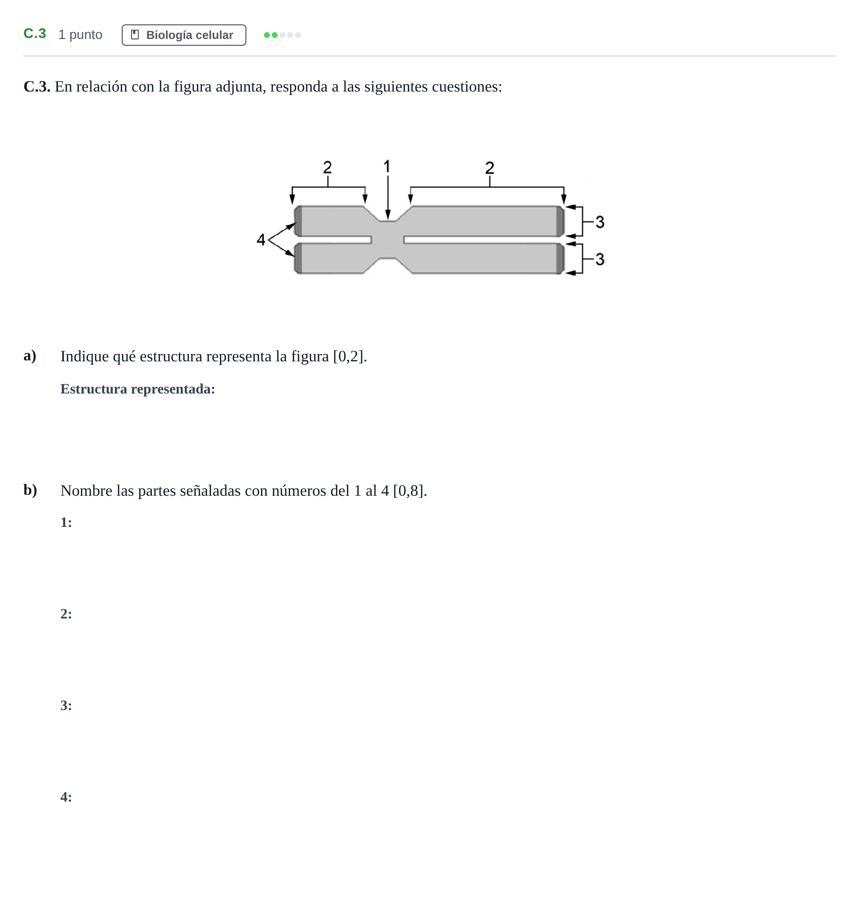 Enunciado: Ejercicio C.3 · Biología PAU Andalucía Examen 2 2020