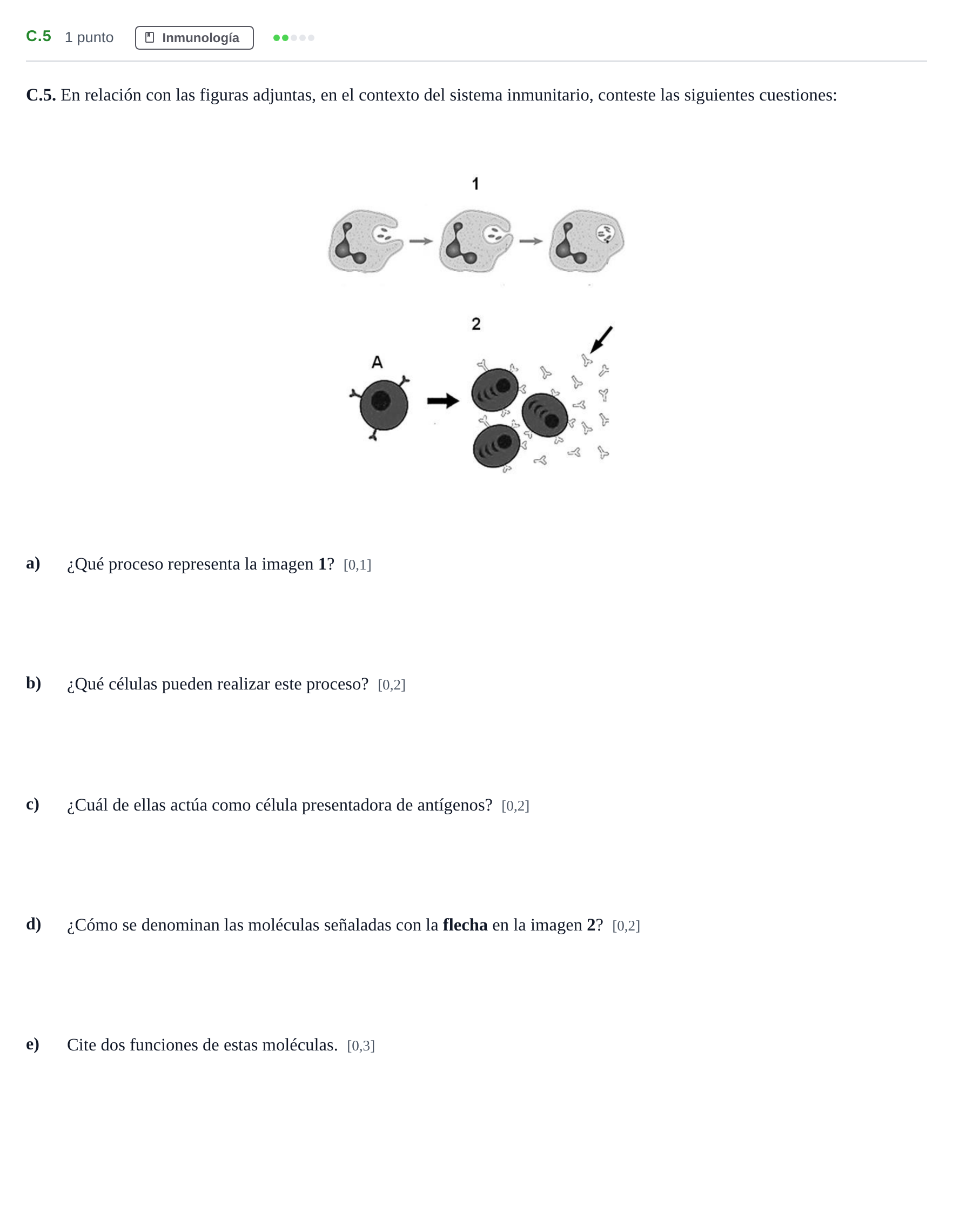 Enunciado: Ejercicio C.5 · Biología PAU Andalucía Examen 1 2020