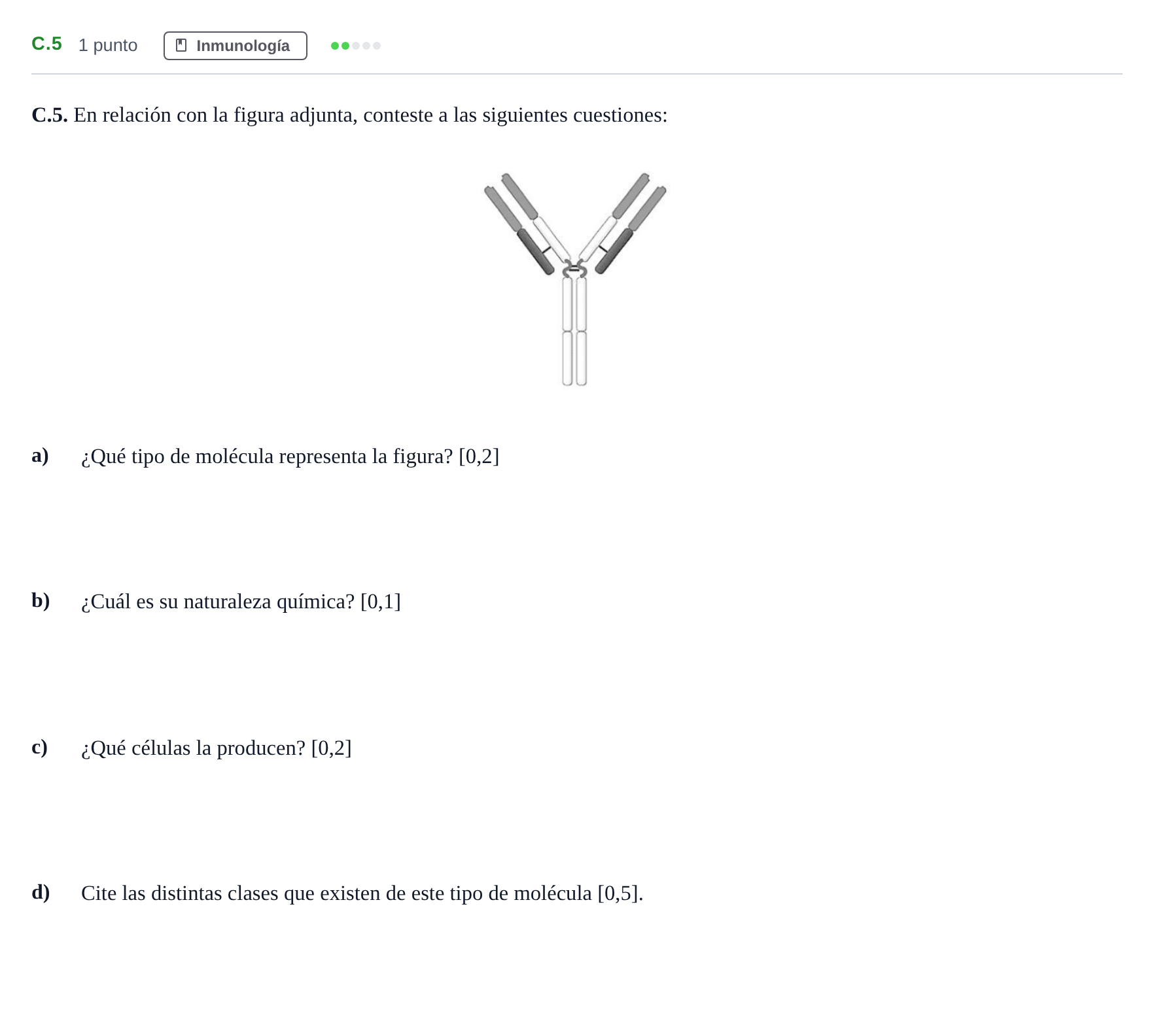 Enunciado: Ejercicio C.5 · Biología PAU Andalucía Examen 3 2020