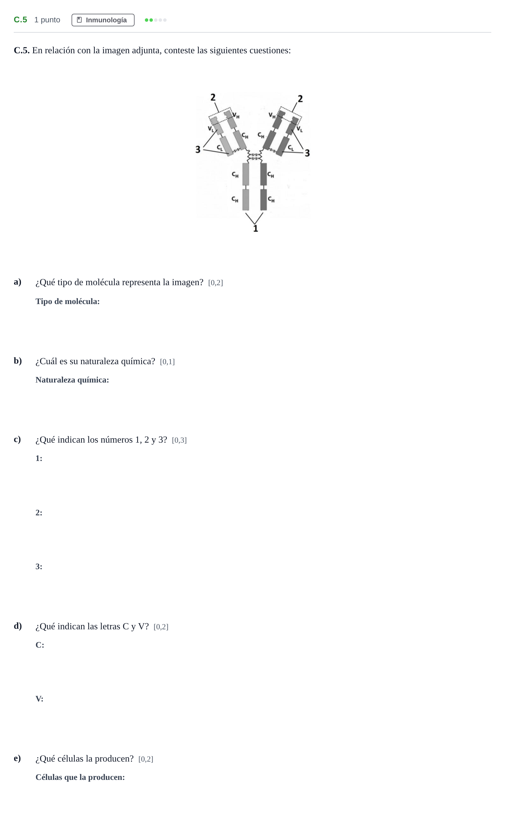 Enunciado: Ejercicio C.5 · Biología PAU Andalucía Examen 6 2020