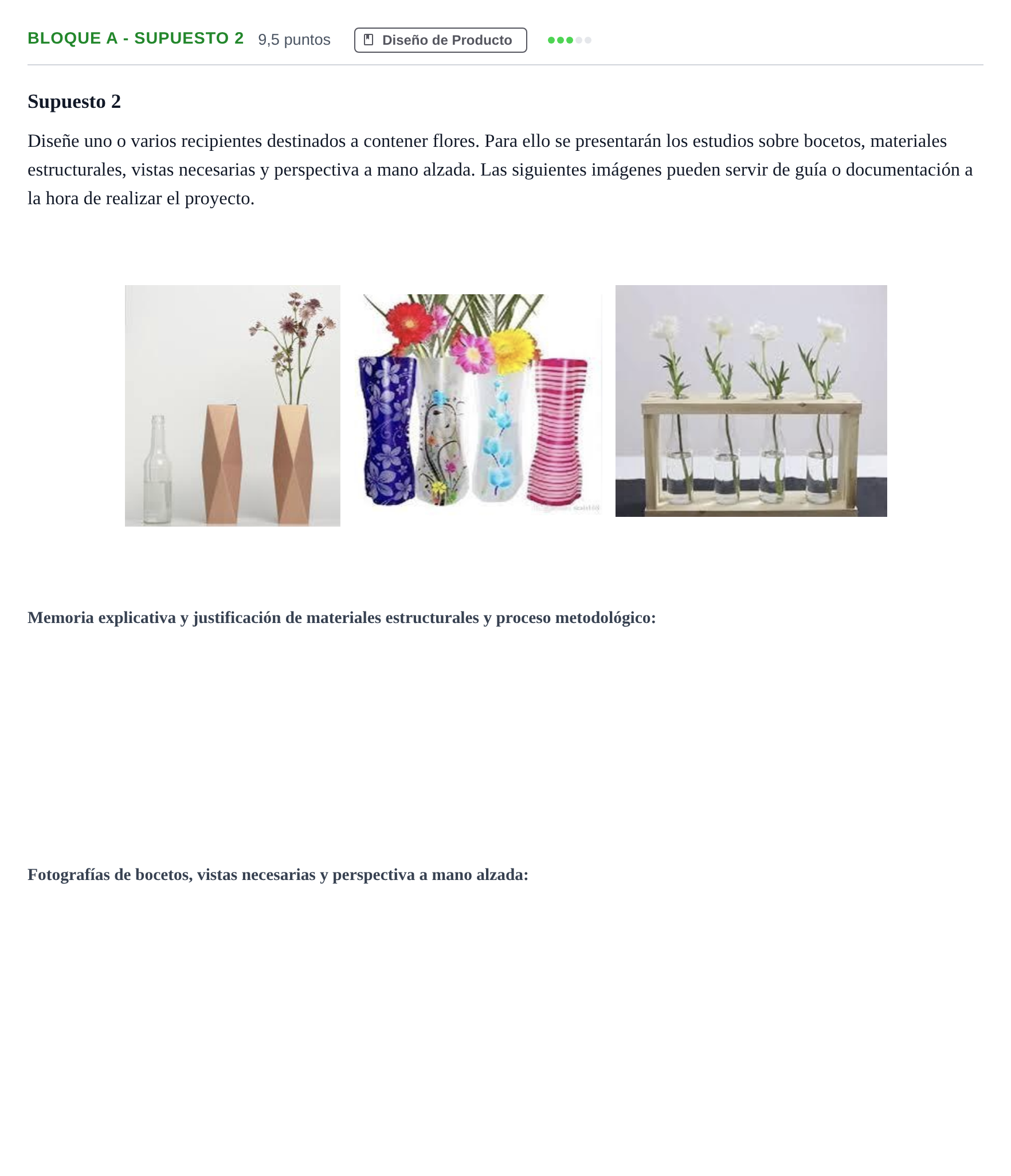 Enunciado: Bloque A - Supuesto 2 · Diseño PAU Andalucía Examen 2 2020