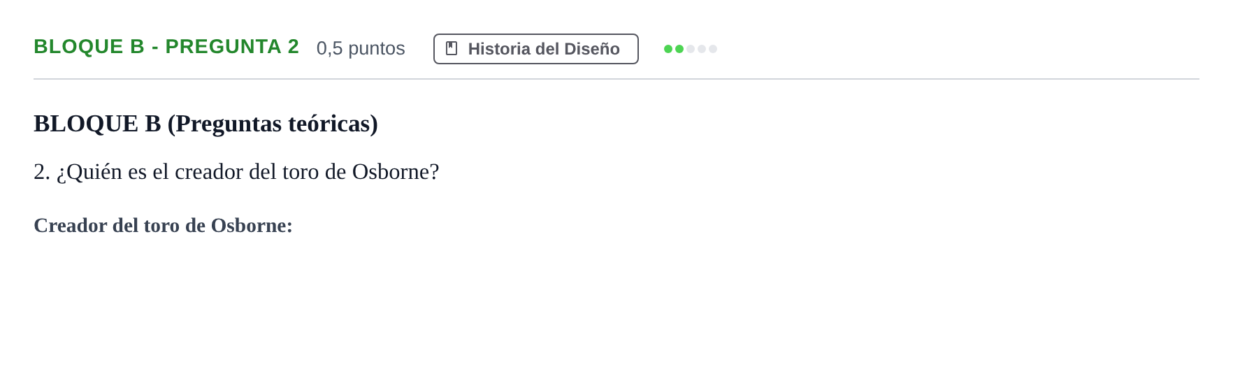 Enunciado: Bloque B - Pregunta 2 · Diseño PAU Andalucía Examen 4 2020