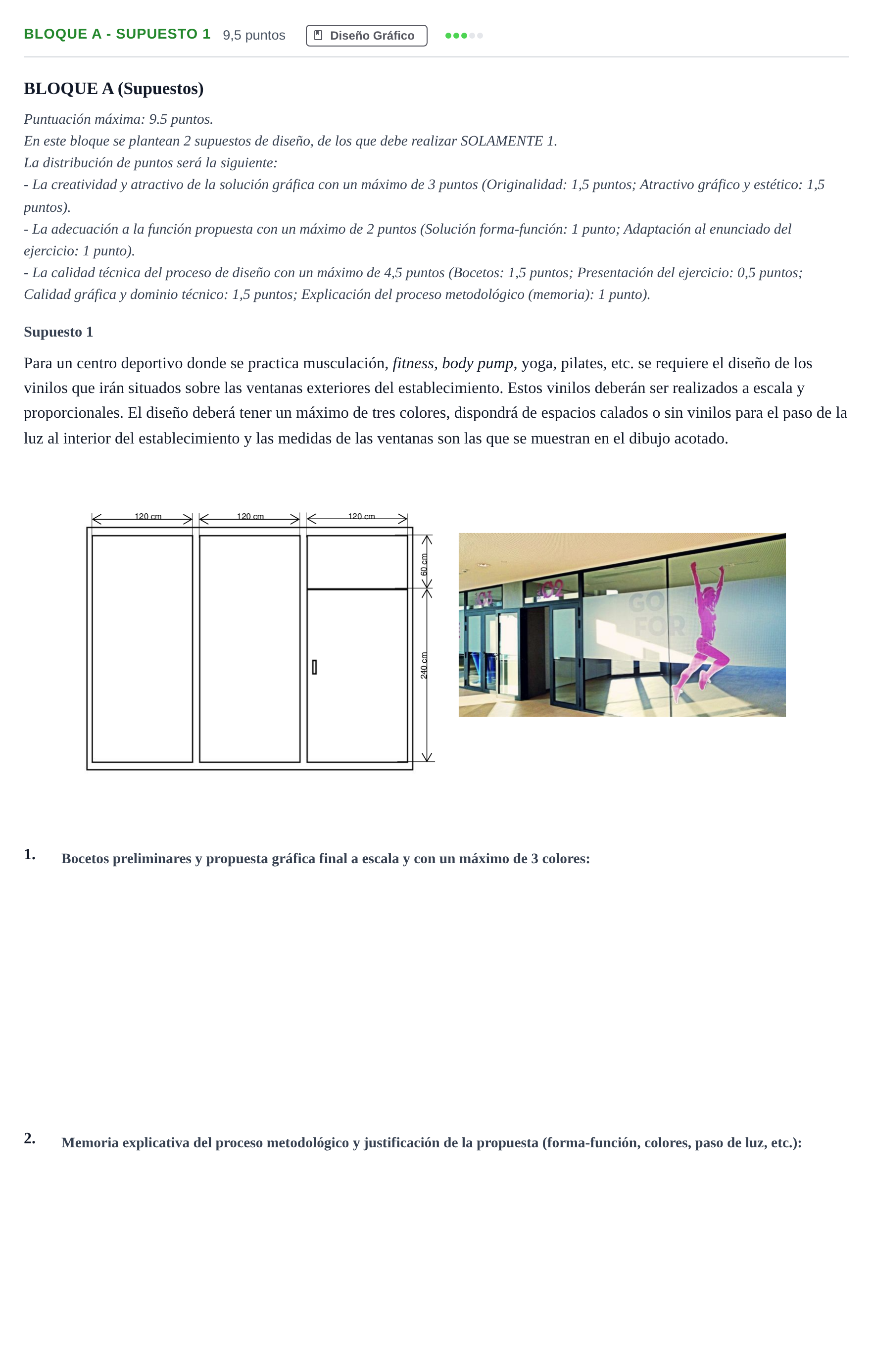 Enunciado: Bloque A - Supuesto 1 · Diseño PAU Andalucía Examen 5 2020