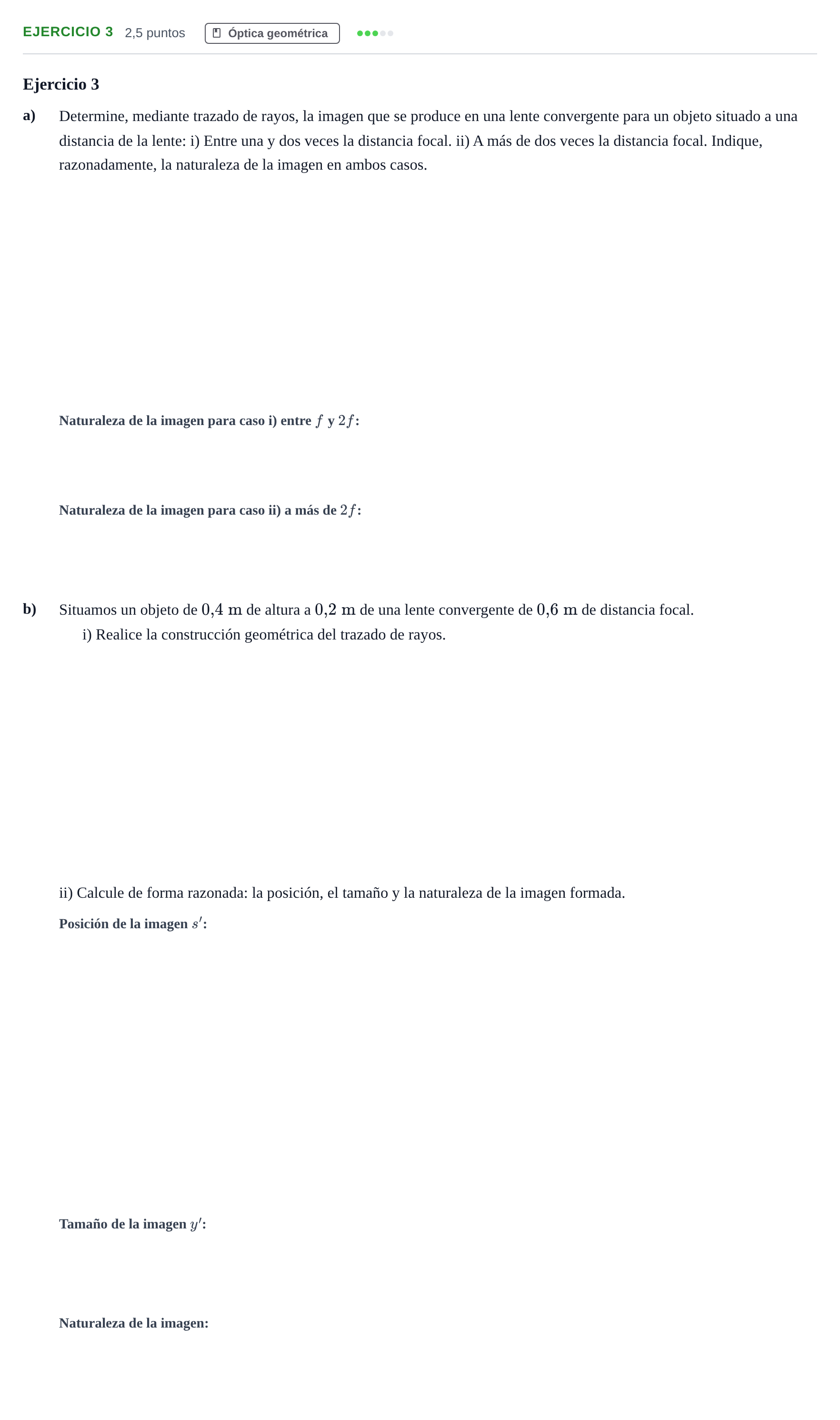Enunciado: Problema 3 · Física PAU Andalucía Examen C 2020