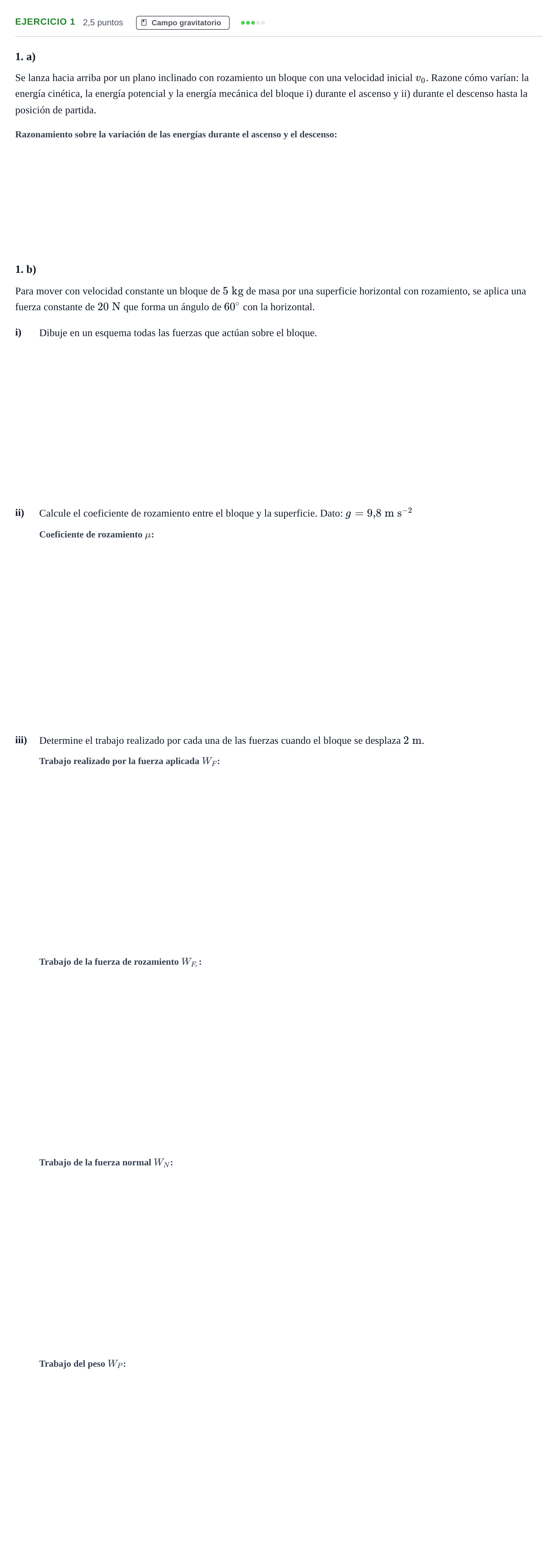 Enunciado: Problema 1 · Física PAU Andalucía Examen D 2020