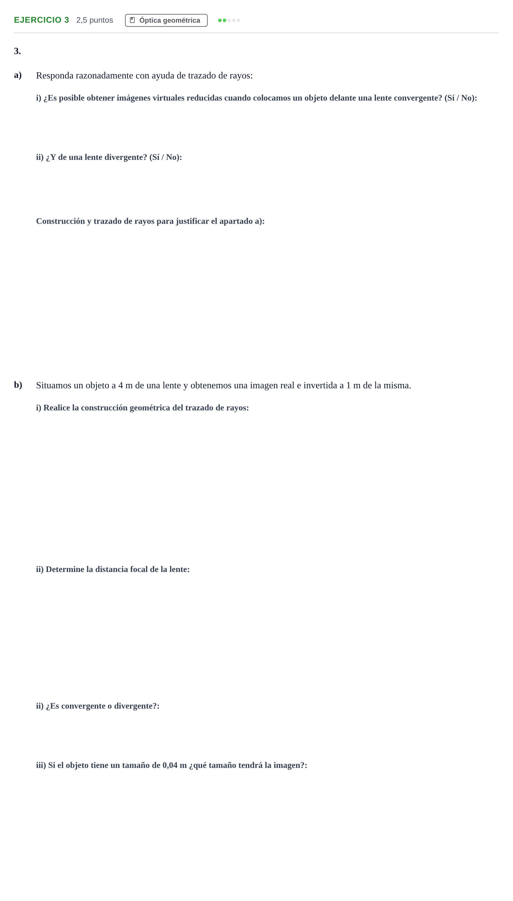 Enunciado: Problema 3 · Física PAU Andalucía Examen E 2020