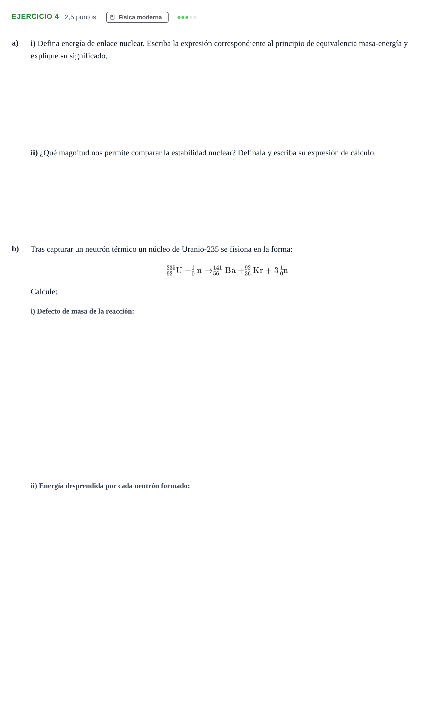 Enunciado: Problema 4 · Física PAU Andalucía Examen F 2020