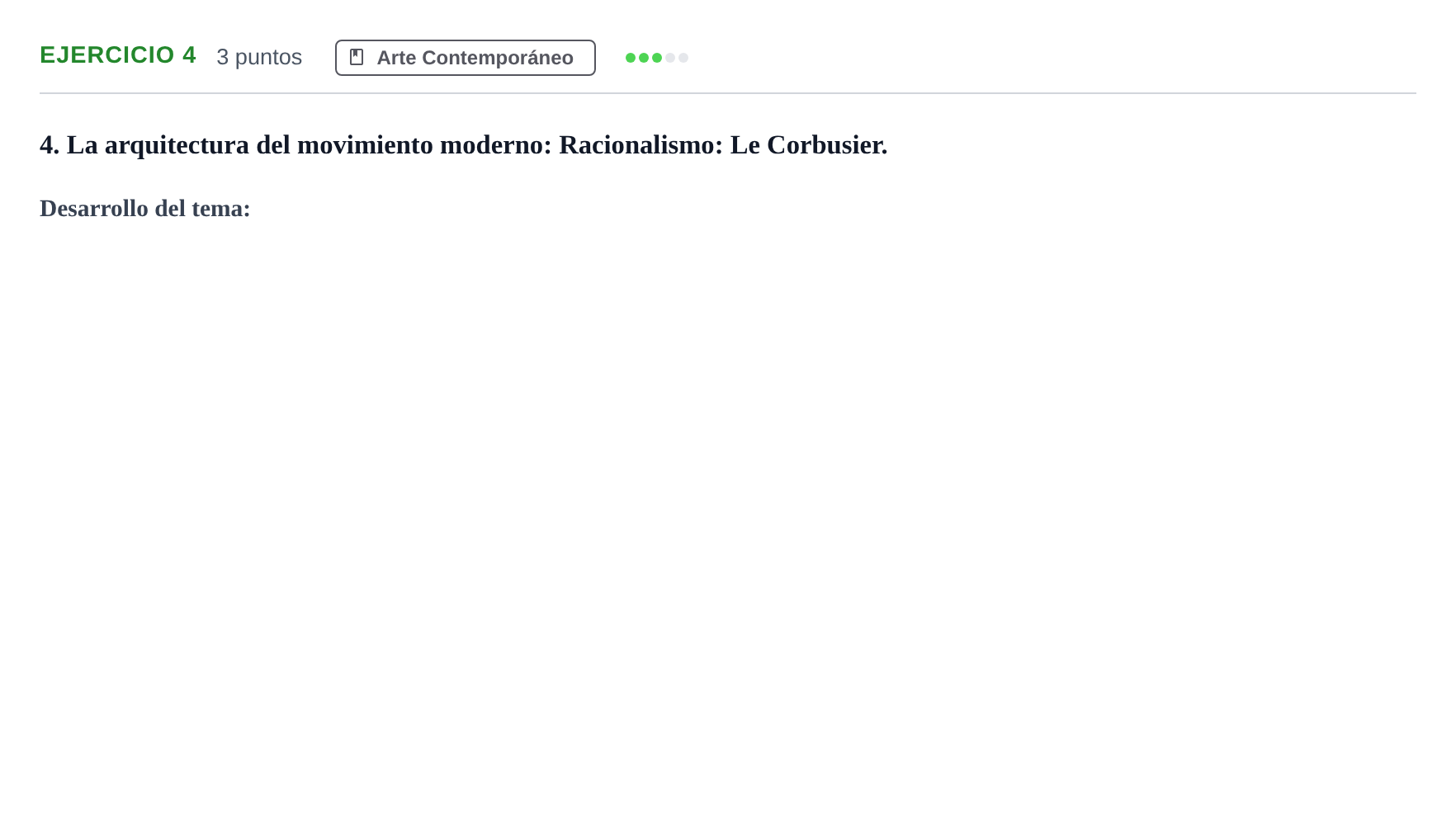 Enunciado: Problema 4 · Historia del Arte PAU Andalucía Examen C 2020