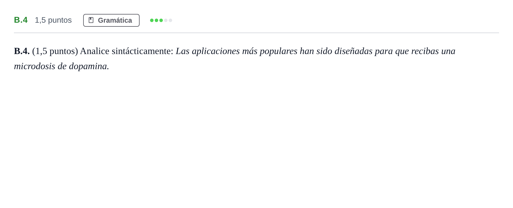 Enunciado: Ejercicio B.4 · Lengua Castellana y Literatura II PAU Madrid Ordinaria Martes 2020