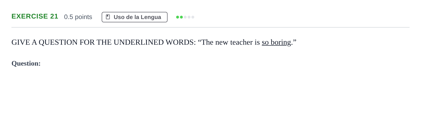 Enunciado: Problema 21 · Inglés PAU Andalucía Examen H 2020
