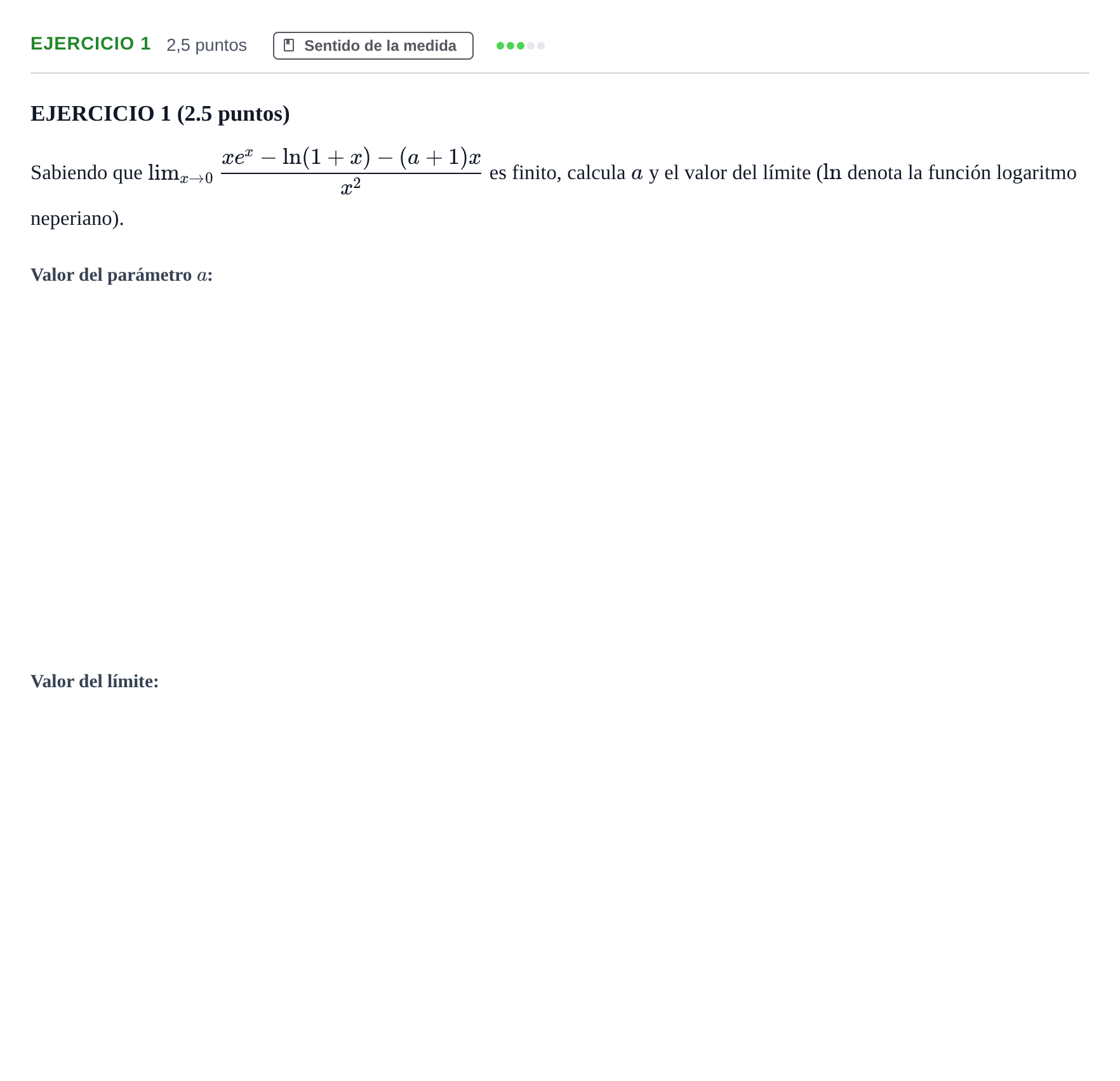Enunciado: EJERCICIO 1 · Matemáticas II PAU Andalucía Examen 2 2020